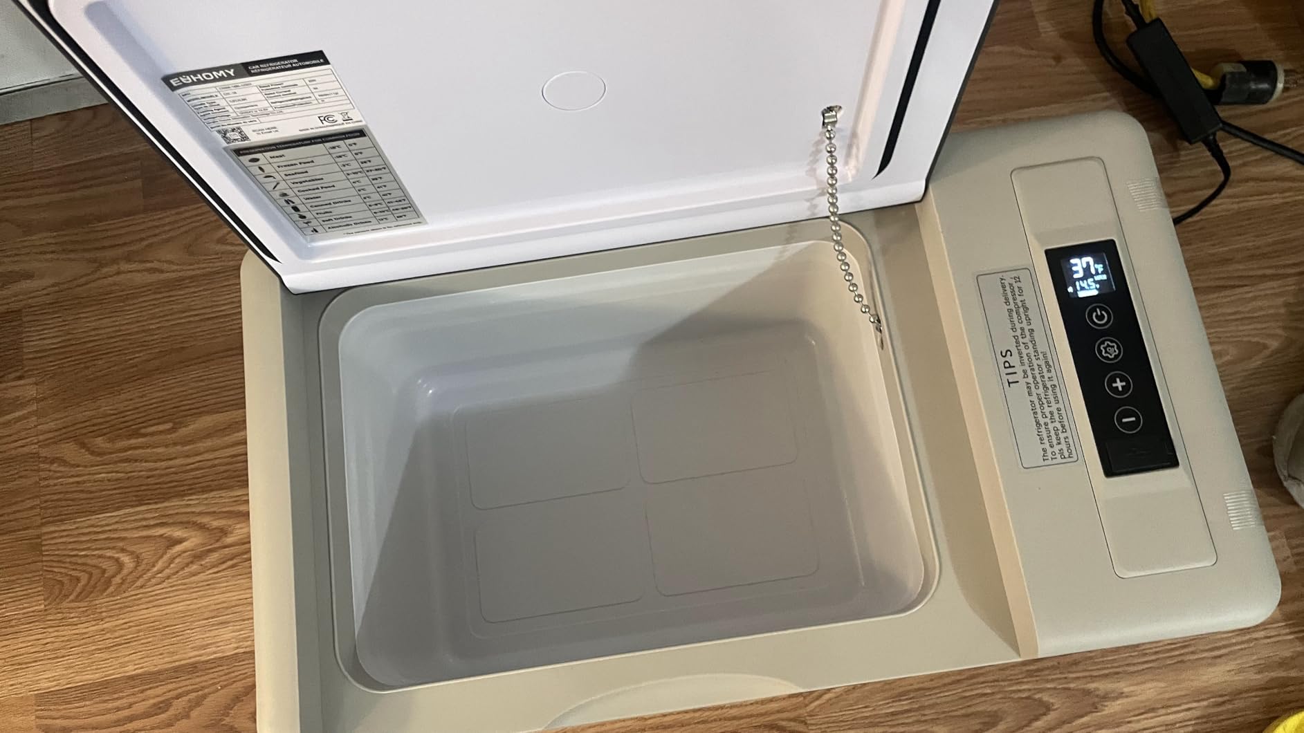 EUHOMY 12 Volt Refrigerator, 19QT(18L) Compressor Electric Cooler APP Control, Car Fridge -4F~68F, Portable Refrigerator 12/24V DC 100-240V AC, Portable Freezer for Camping, Travel, Boat customer photo 2