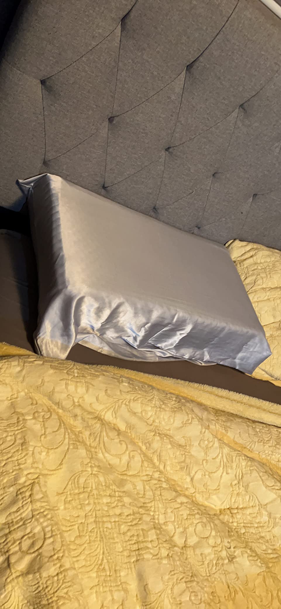 TOPPURE Cube Memory Foam Pillow for Side Sleepers, Square Pillows for Neck and Shoulder Pain Relief, Anti Snore Pillows with Washable Pillowcase (Gray, 24