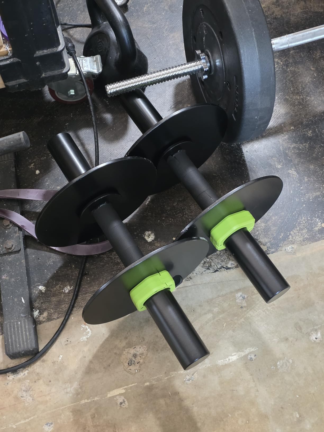 POWER GUIDANCE Barbell Collars Barbell Clips, ONLY for 2 inch Olympic Barbell Clamps, Non-Slip Weight Clamps Quick Release Barbell Collar for Workout Weightlifting, Gym equipment accessories customer photo 1