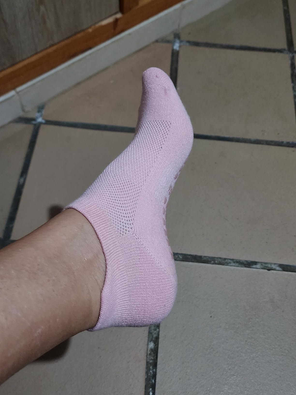 Pilates Socks for Women Non Slip Grip Socks for Yoga, Barre, Hospital, Barefoot Grippy Yoga Sock Womens Gifts 4 Pairs customer photo 1