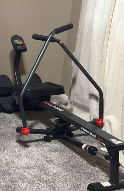 Sunny Health & Fitness Smart Compact 360° Full-Motion Rower, Low-Impact Full-Body Workout Rowing Workout Machine, Wide Motion Range & Space-Saving Design, Free SunnyFit Training App Connection customer photo 2