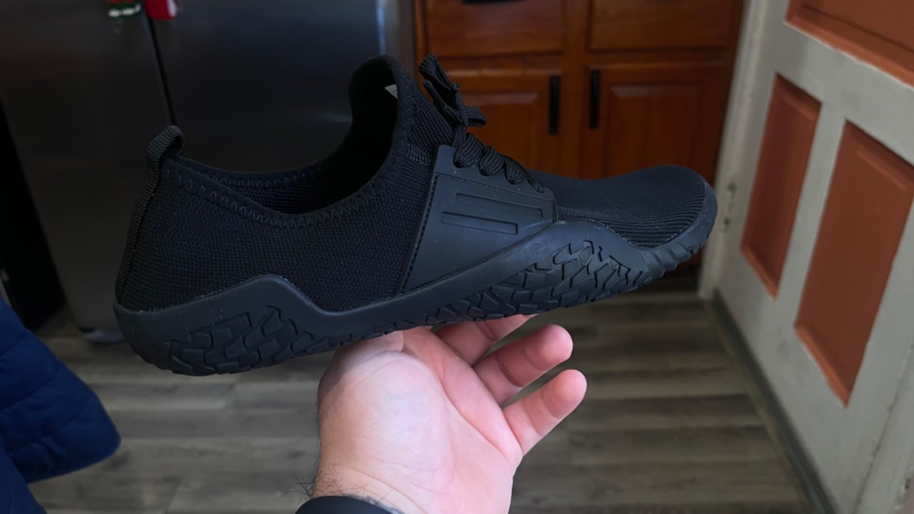 Weightlifting Barefoot Shoes for Men - Deadlift Barefoot Workout Shoes for Women & Men, Minimalist Weight lifting & Sports Footwear, Fitness Squat Non Slip Pattern Deadlift Training & Boxing Flat Sneakers customer photo 1