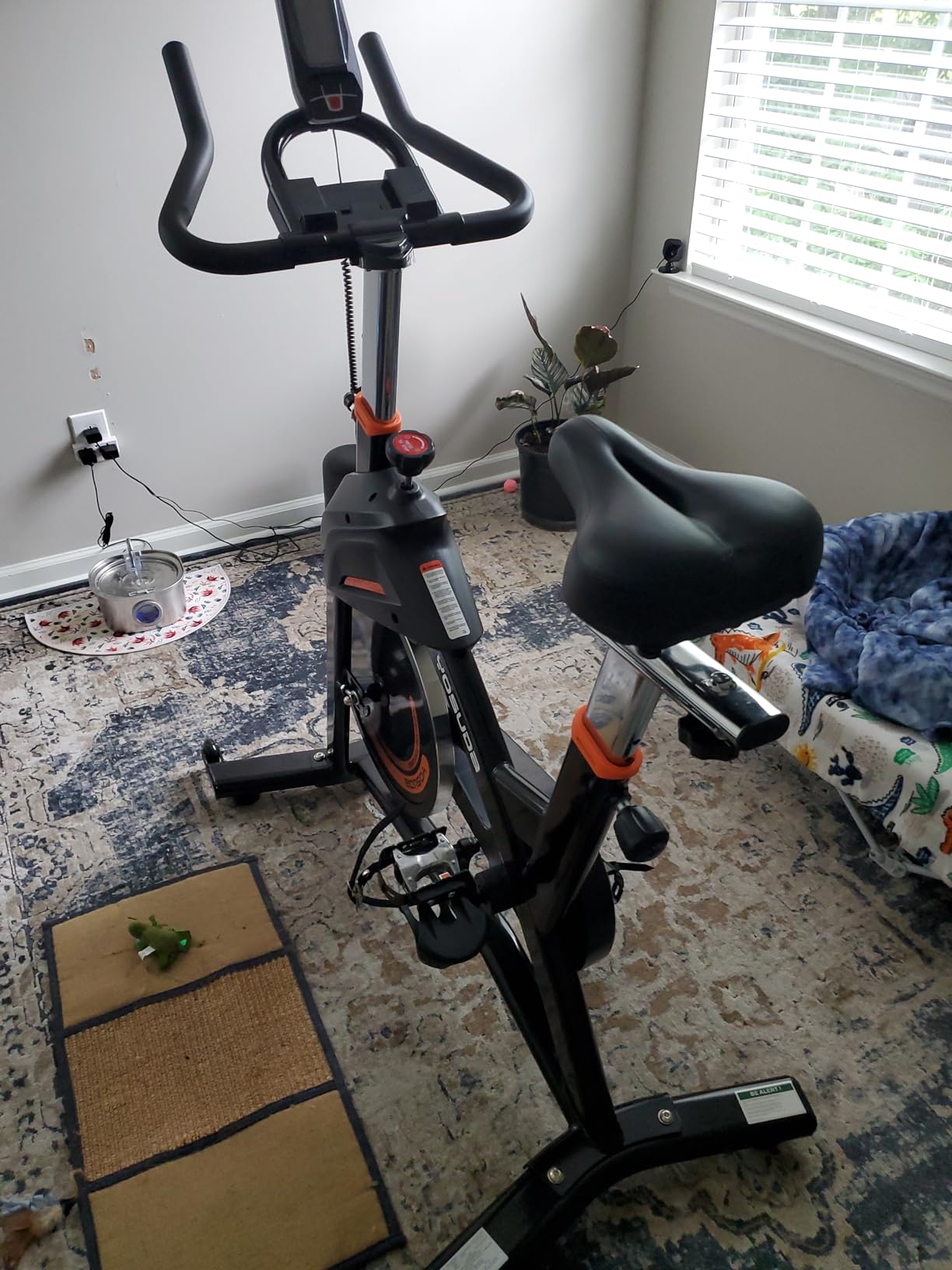 YOSUDA Magnetic Exercise Bike with 400 lbs Weight Capacity & 50 lbs Flywheel (L-007C) customer photo 1