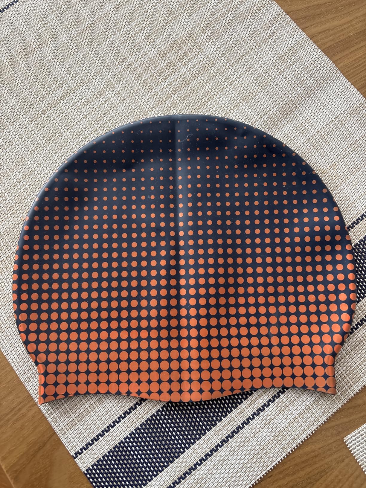 Sporti Silicone Swim Cap Graphic Design with Dimension Height 7.6
