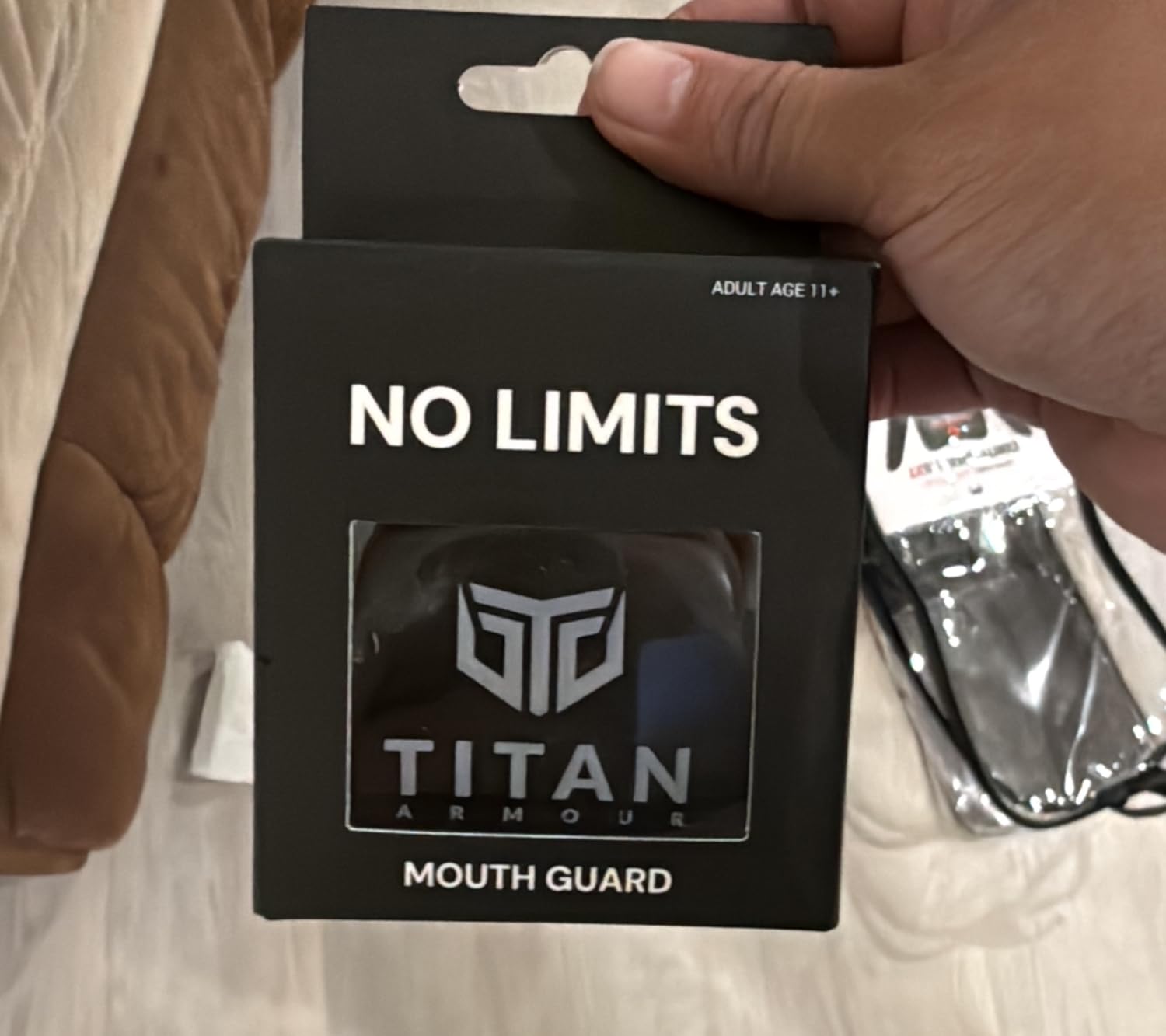 Titan Armour Mouth Guard Boxing | Premium Dual-Layer | Case Included | Adult & Youth Custom-Fit Mouthpiece | Boil & Bite Mouthguard for Men: Football, MMA, Hockey, Lacrosse, BJJ, Basketball customer photo 1