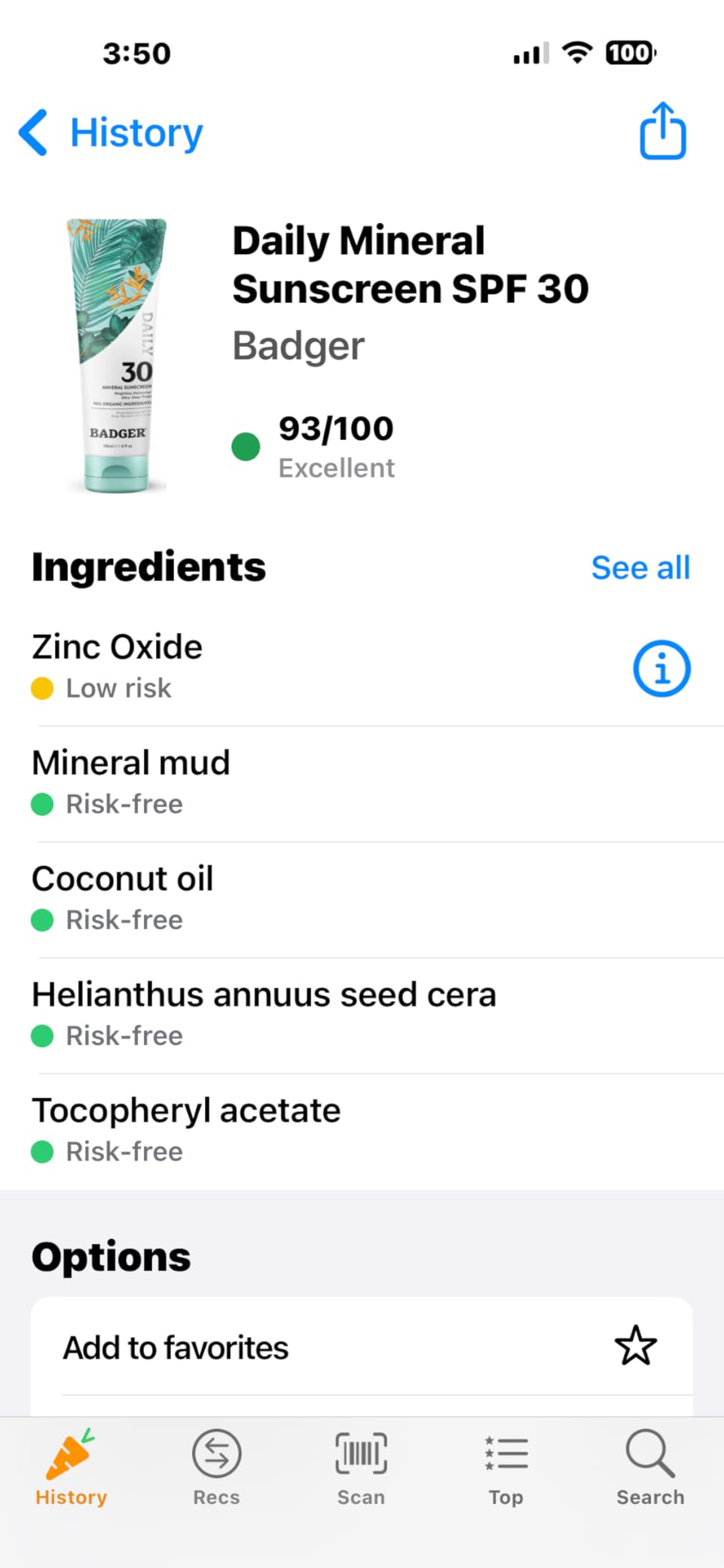 Badger Mineral Daily Sunscreen with Zinc Oxide, SPF 30, Lightweight & Easy to Apply w/No White Cast, Moisturizing Organic Sunscreen, Reef Safe, Vegan, Unscented, 4 fl oz customer photo 2