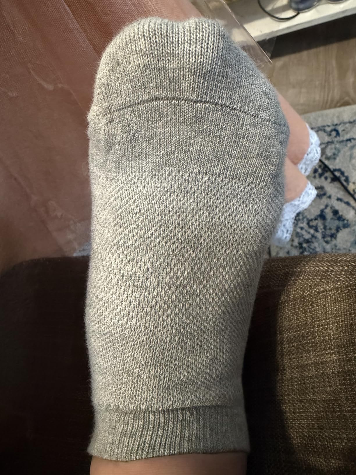 Grip Pilates Socks Non Slip Athletic Yoga Socks with Grips for Women Grippy socks for Hospital Workout Barre customer photo 1