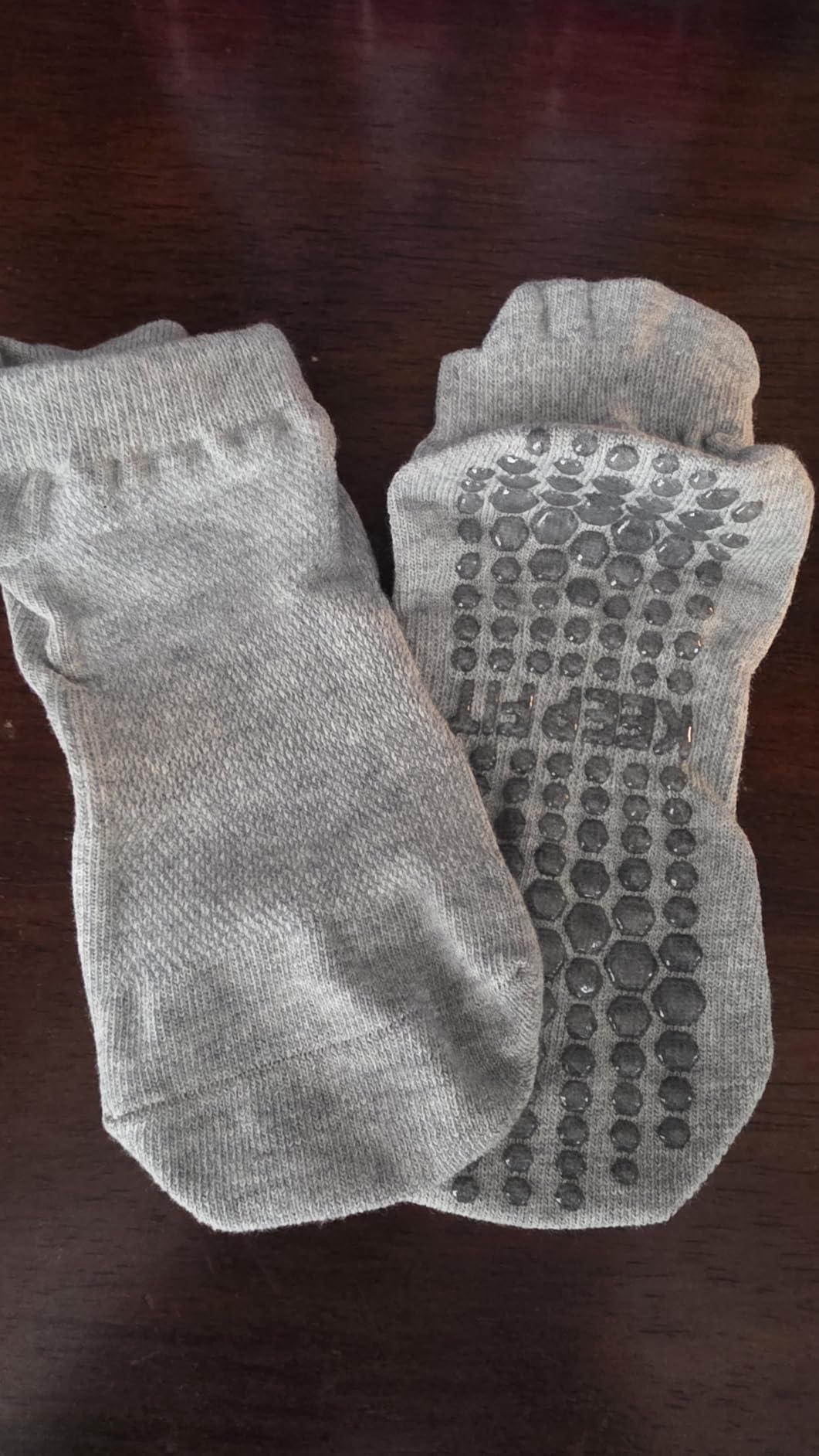 Grip Pilates Socks Non Slip Athletic Yoga Socks with Grips for Women Grippy socks for Hospital Workout Barre customer photo 2