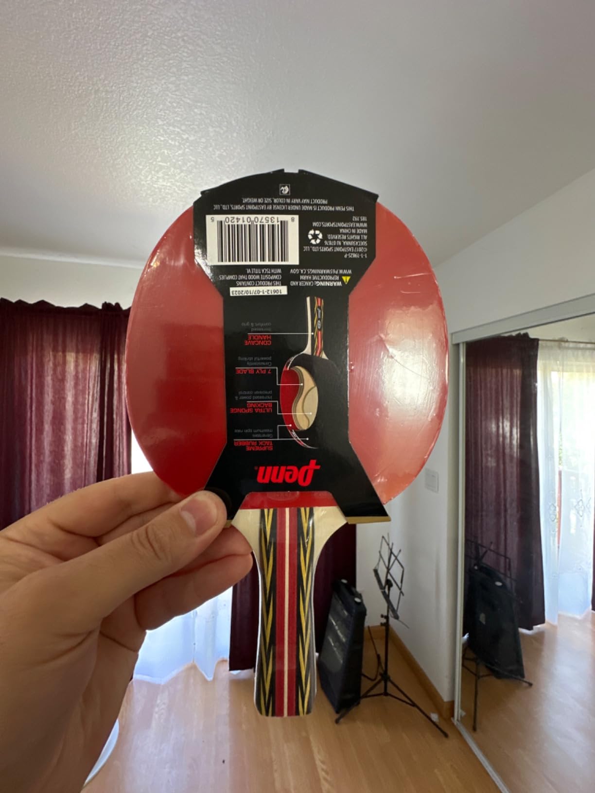 Penn 5.0 Professional Ping Pong Paddle customer photo 2