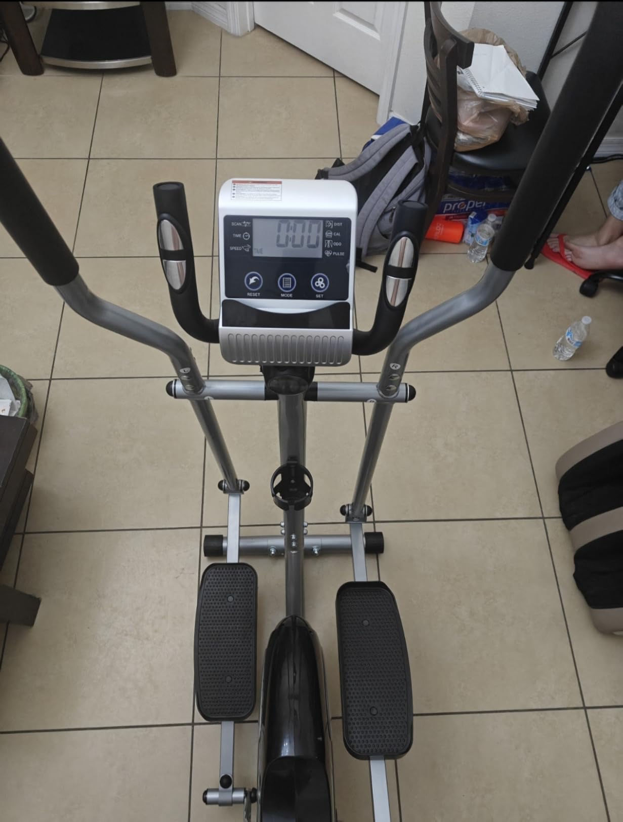 Elliptical Exercise Machine, Dripex Magnetic Elliptical Machine for Home, Hyper-Quiet Elliptical Training Machines w/ 13.2lbs Flywheel, 16 Resistance Levels, Pulse, LCD Monitor customer photo 1