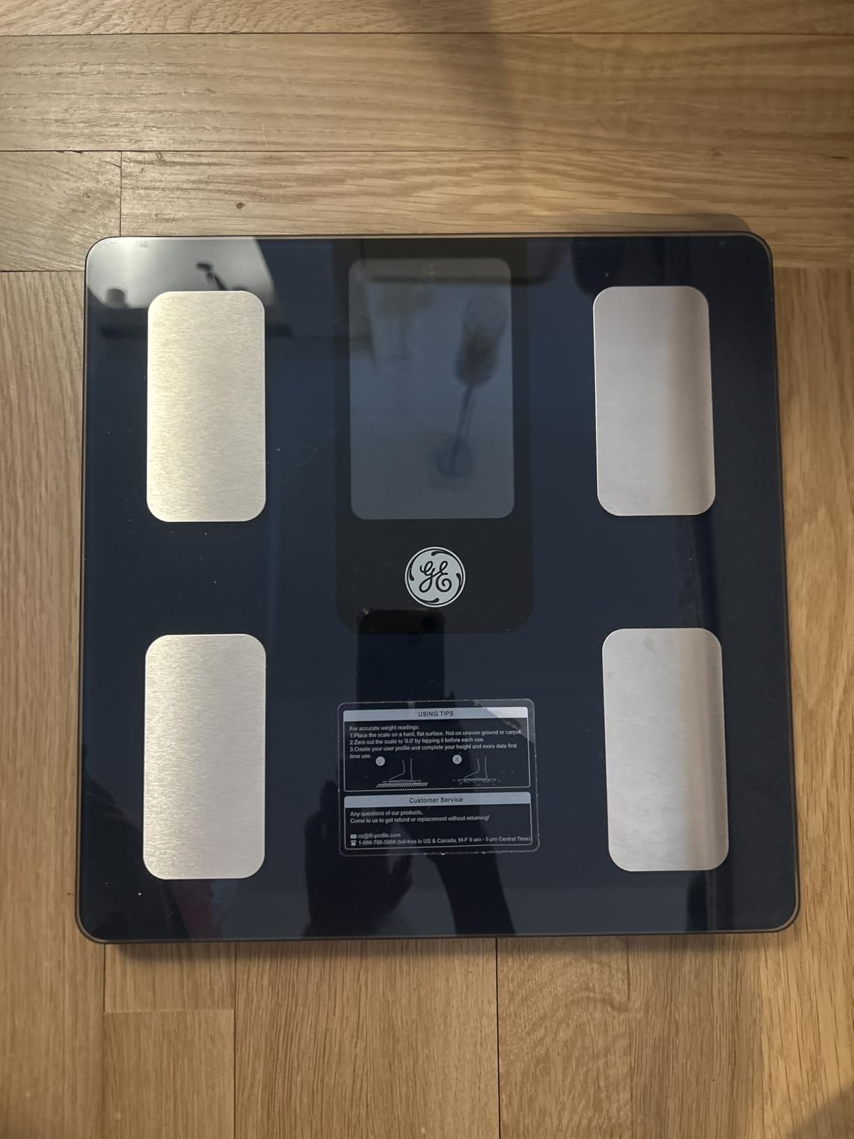 GE Smart Scale for Body Weight, BMI, Fat, Muscle Mass, Digital Bathroom Scales 500lbs Bluetooth 11.8
