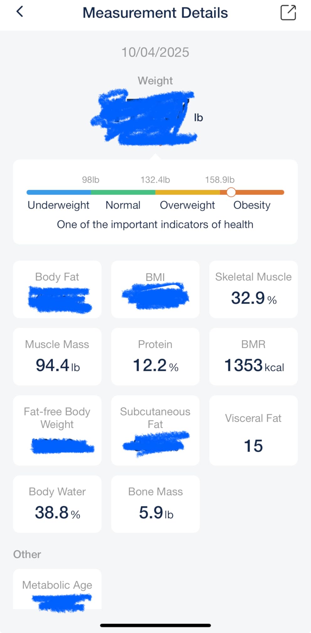 GE Smart Scale for Body Weight, BMI, Fat, Muscle Mass, Digital Bathroom Scales 500lbs Bluetooth 11.8