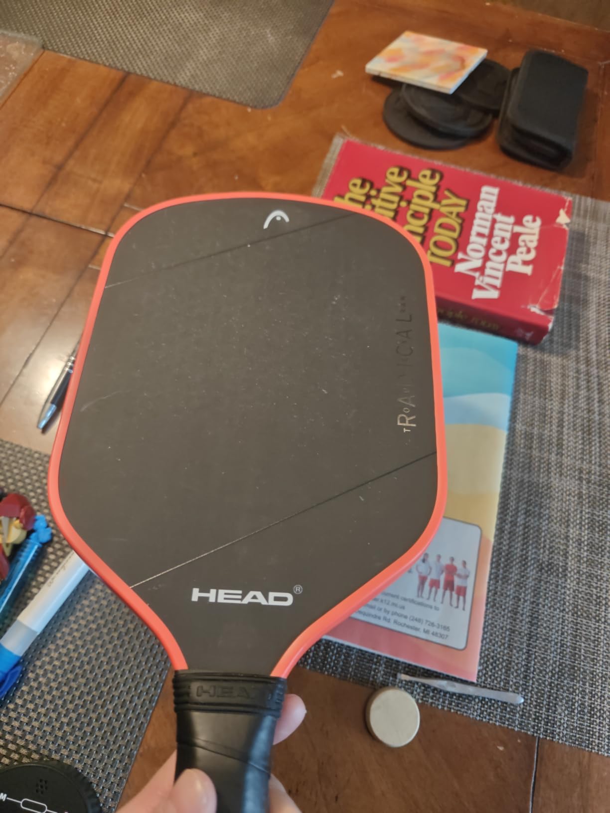 HEAD Radical Tour EX Raw Pickleball Paddle - Black/Orange / 4 1/8 / 8.1 OZ customer photo 2