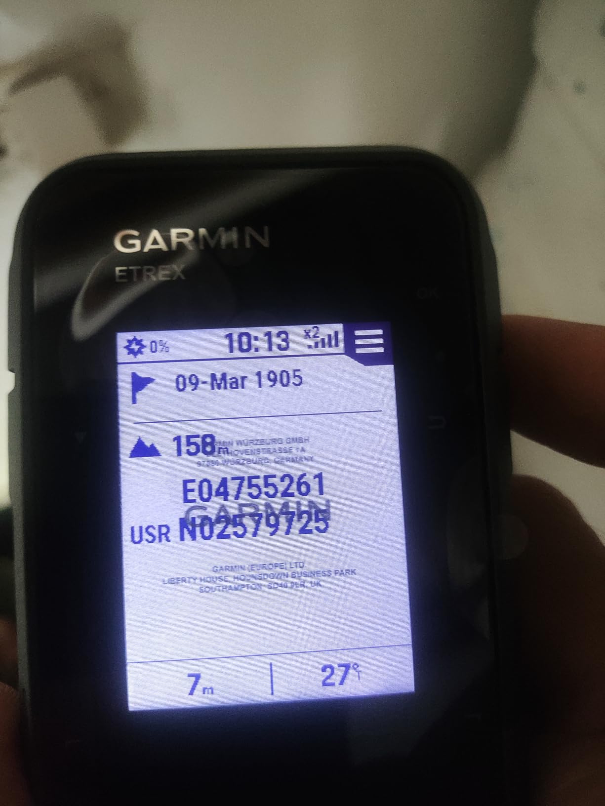 Garmin eTrex Solar, GPS Handheld Navigator, Unlimited Battery Life, Water Resistant customer photo 1