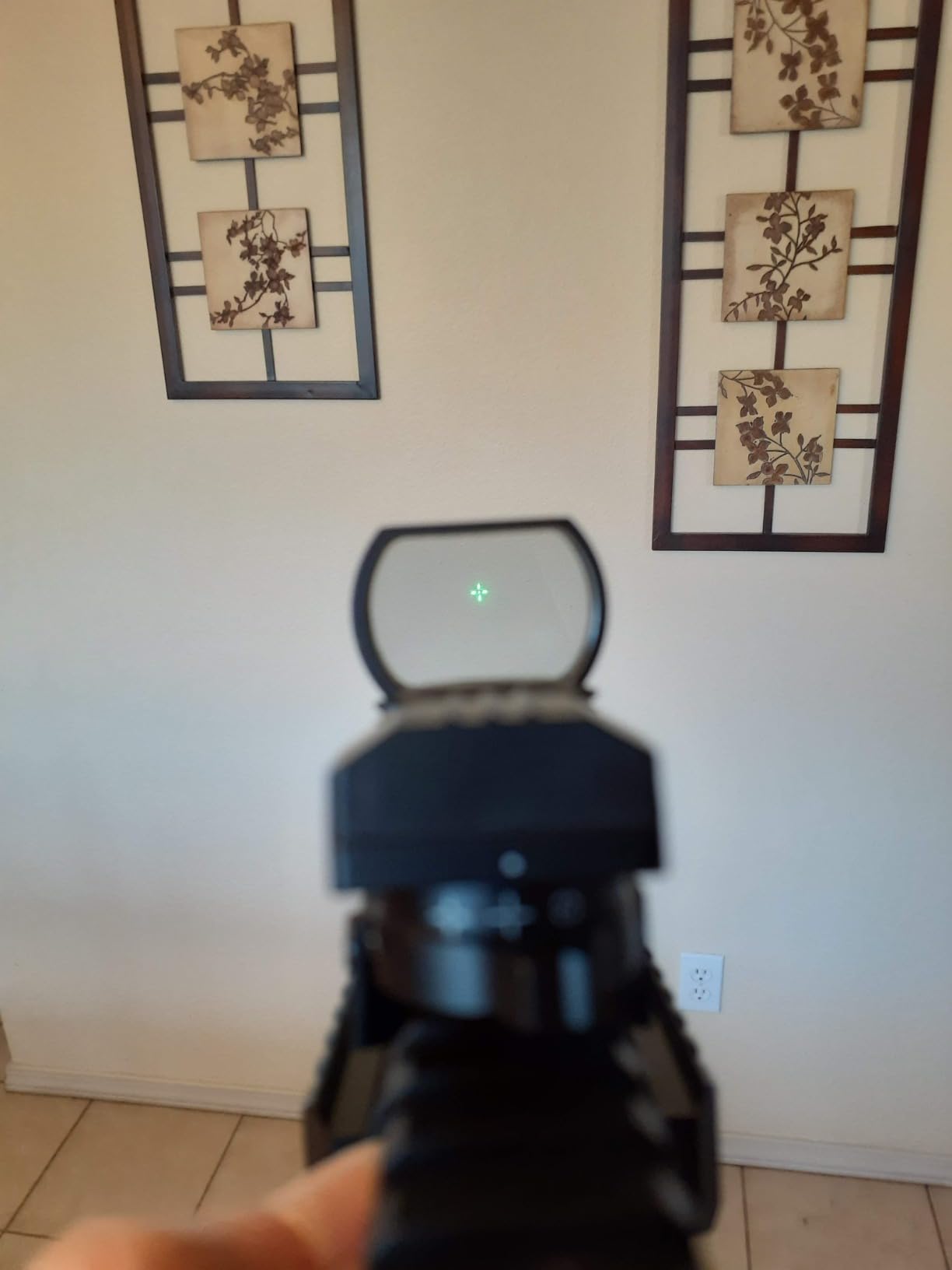 Full Set Airsoft AEG K418 Tactical RIS w/Adjustable Airsoft Stock - Battery, Charger, Red Dot Included customer photo 1