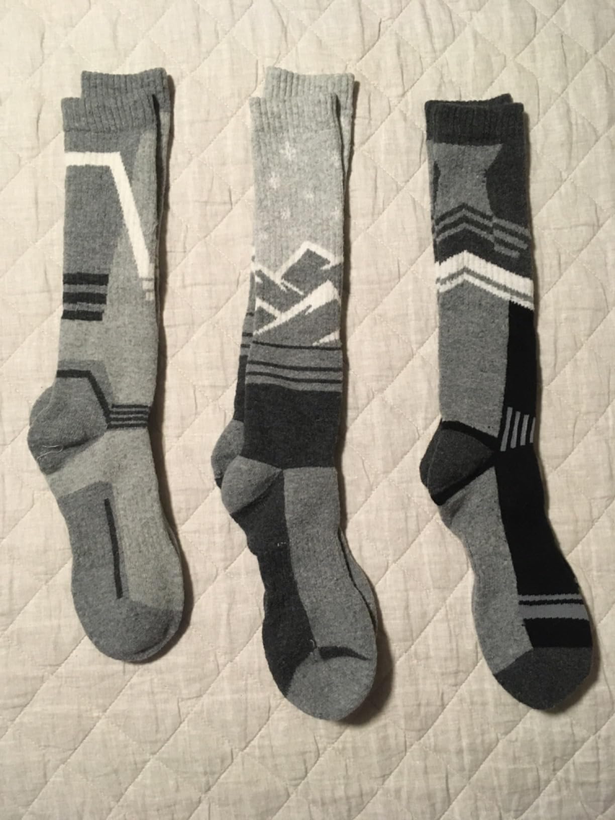 3 Pairs Merino Wool Ski Socks Thermal Warm Winter Thick Knee High Snowboarding Skiing Socks for Women Men customer photo 2