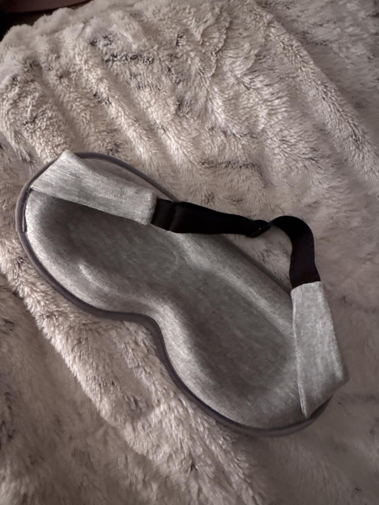 Weighted Eye Mask for Sleeping - 3D Blackout Sleep Mask for Women Men, Zero Eye Pressure, Lash-Friendly, Adjustable Strap, Airplane Travel Essentials for Long Flight & Road Trip, Meditation Mask(Gray) customer photo 2