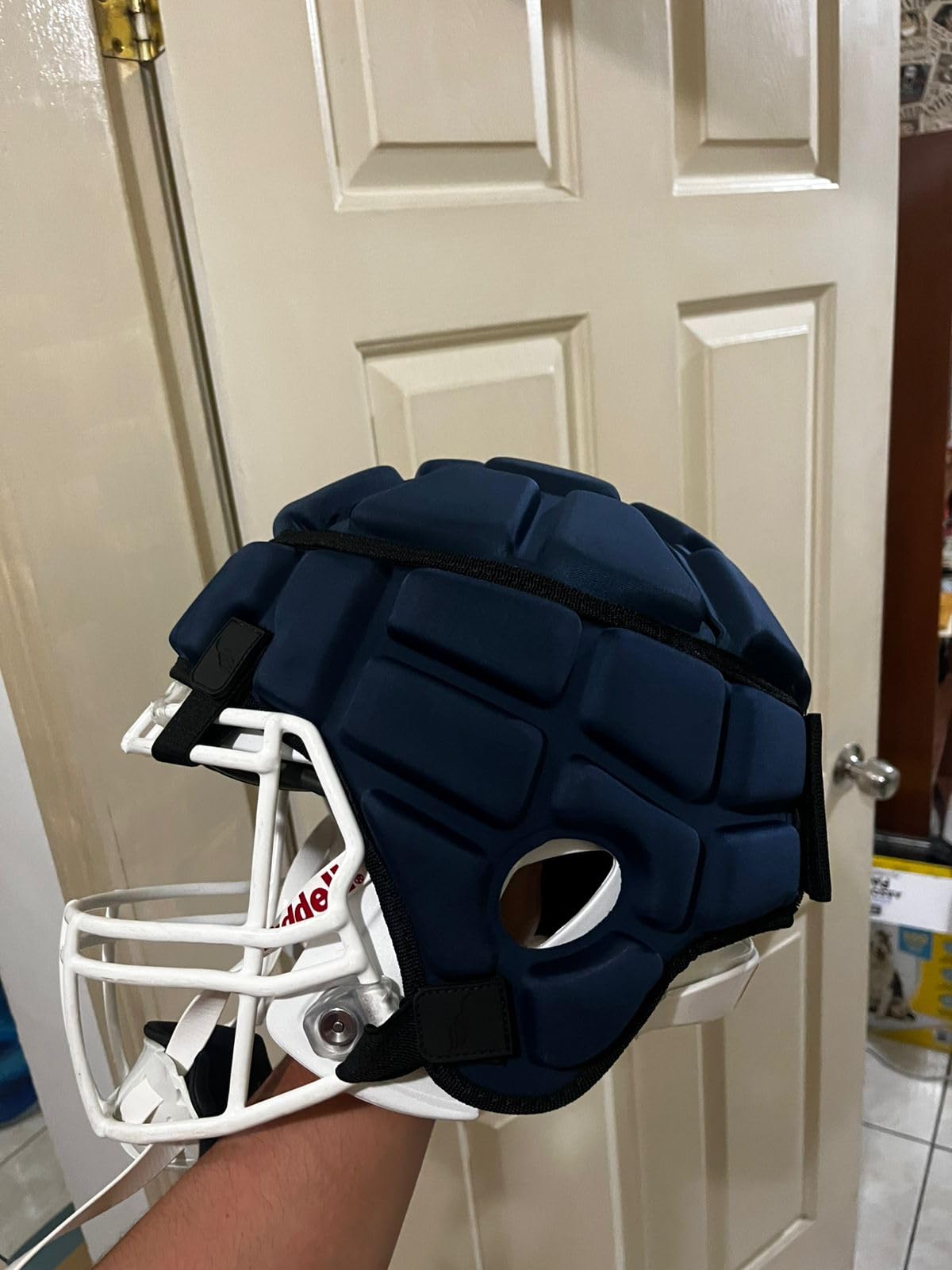 Guardian Cap - Soft-Shell Helmet Cover for Football and Lacrosse - Reduces Impact and Protects Helmets - One Size Fits All customer photo 2