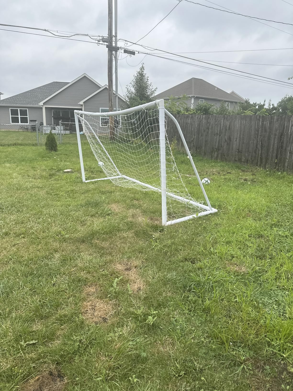 VEVOR Portable Soccer Goal, 12 x 6 ft Large Practice Soccer Net, Steel Fiberglass Structure Training Goal Set with Carry Bag, All-Weather Outdoor Use, for Backyards, Parks, School Fields customer photo 2