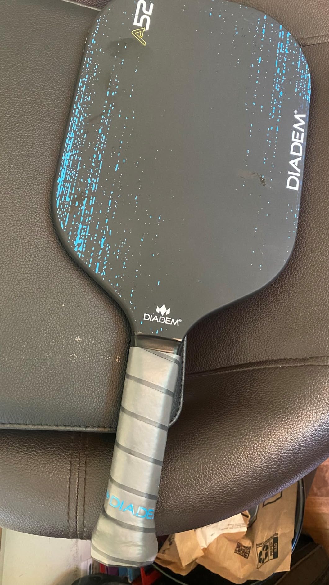 Diadem A52 Carbon Fiber Pickleball Paddle | Lightweight Thermoformed Paddle with Edgeless Design, Spin-Ready Surface, USAPA Approved for Control & Power customer photo 1