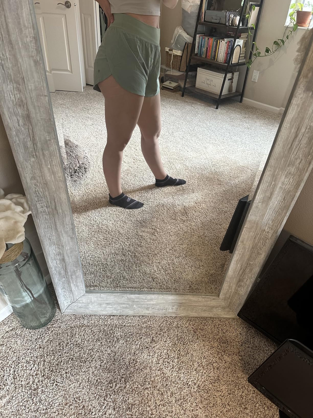 High Waisted Split Running Shorts for Women 3