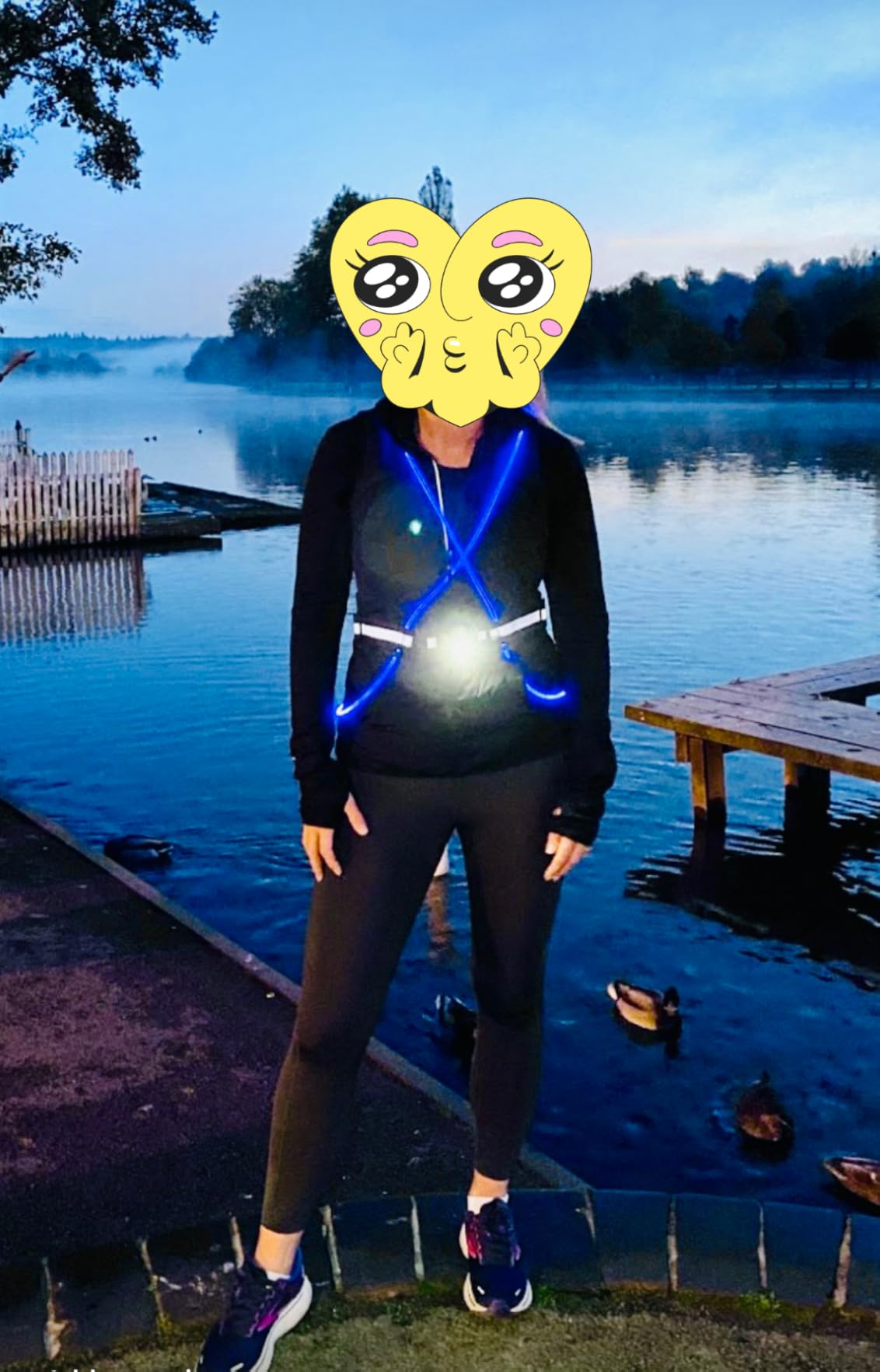 AVANTO SOLX1 Pro Chest Light for Running & Night Walking | Running Headlamp Flashlight Performance | USB-C Charge | Adjustable Beam | Reflective Safety Harness in Black customer photo 1