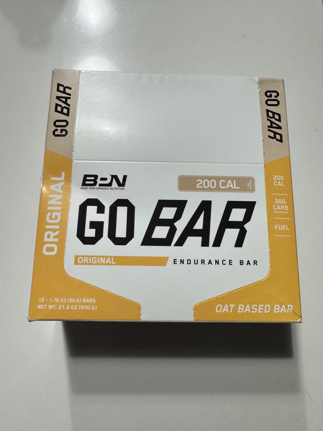 BARE PERFORMANCE NUTRITION Go Bar, Oat Based Endurance Training Snack 36g of Carbohydrates and 200 Calories Per Serving, 12 Bars Per Box, Original Oat customer photo 2