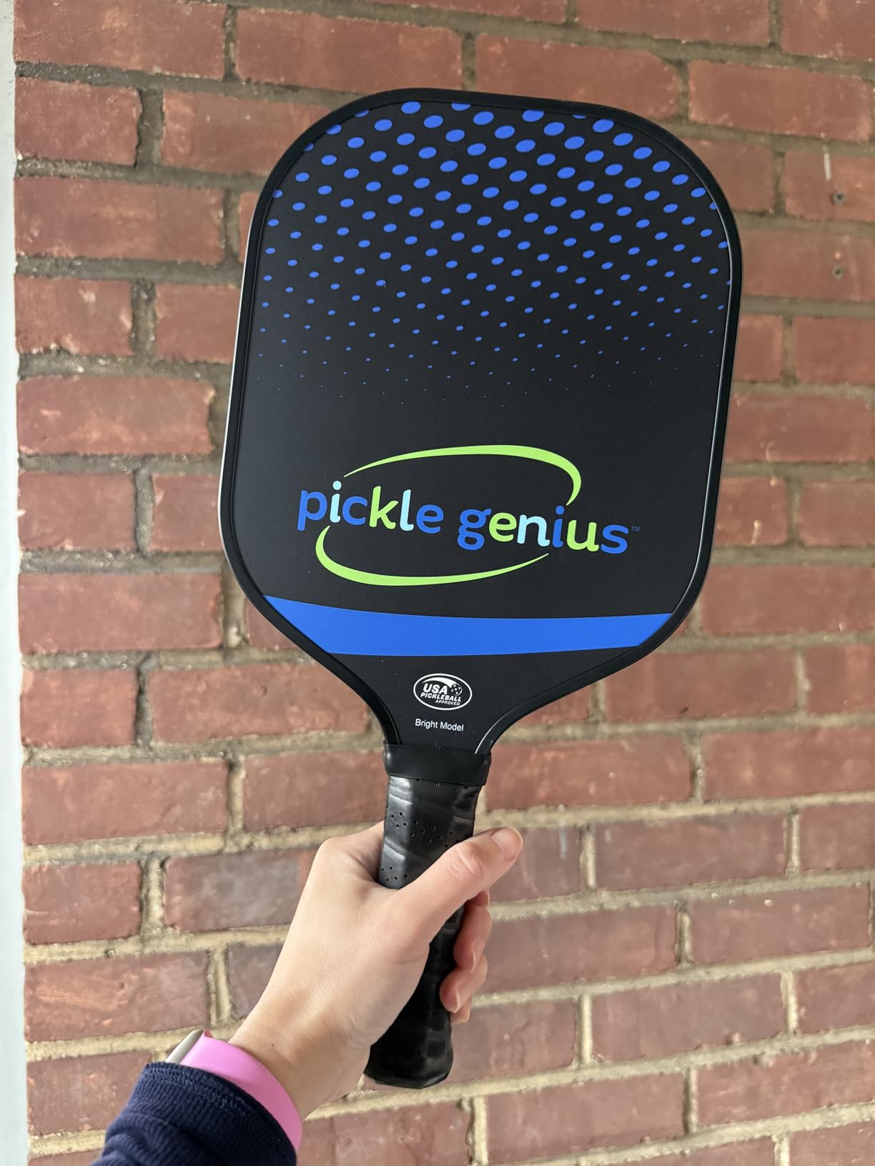 Pickle Genius 13mm Quiet Pickleball Paddle - 8oz USAPA Approved Carbon Fiber with Grit - Honeycomb Core Vibration Dampening for Spin, Control & Tennis Elbow Relief customer photo 2