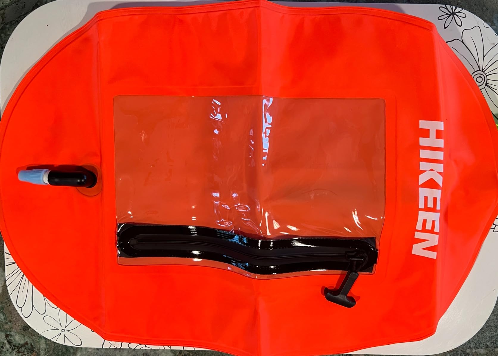 Hikeen Swim Buoy -Waterproof Touchscreen Storage Space, Swim Safety Float w/Adjustable Waist Belt for Open Water Swimmers and Triathletes -Be Bright,Be Safer & Be Seen customer photo 2