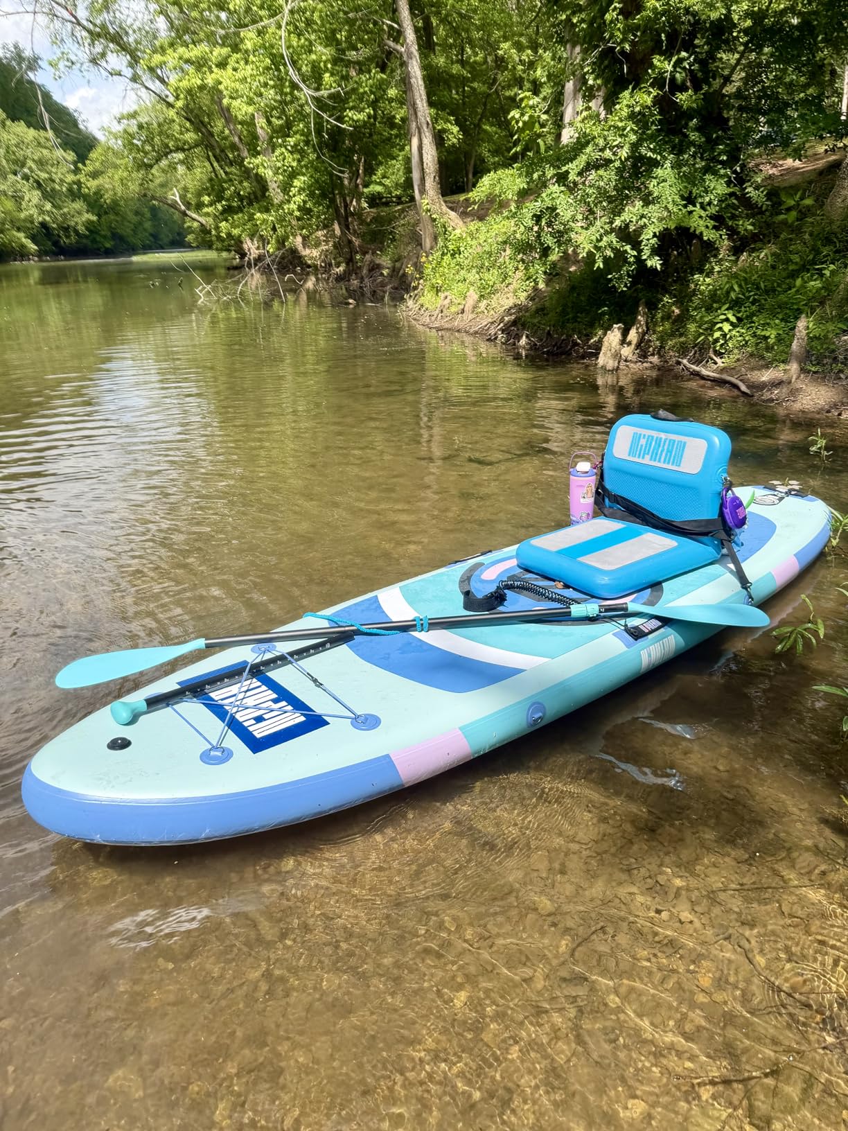 Niphean (Ultra-Light) Inflatable Paddle Board with StabilTrac Fin and Durable SUP Accessories, 10' Stand Up Paddle Boards for Adults & Youth, Versatile Yoga Paddle Board, Gift Ideas customer photo 1