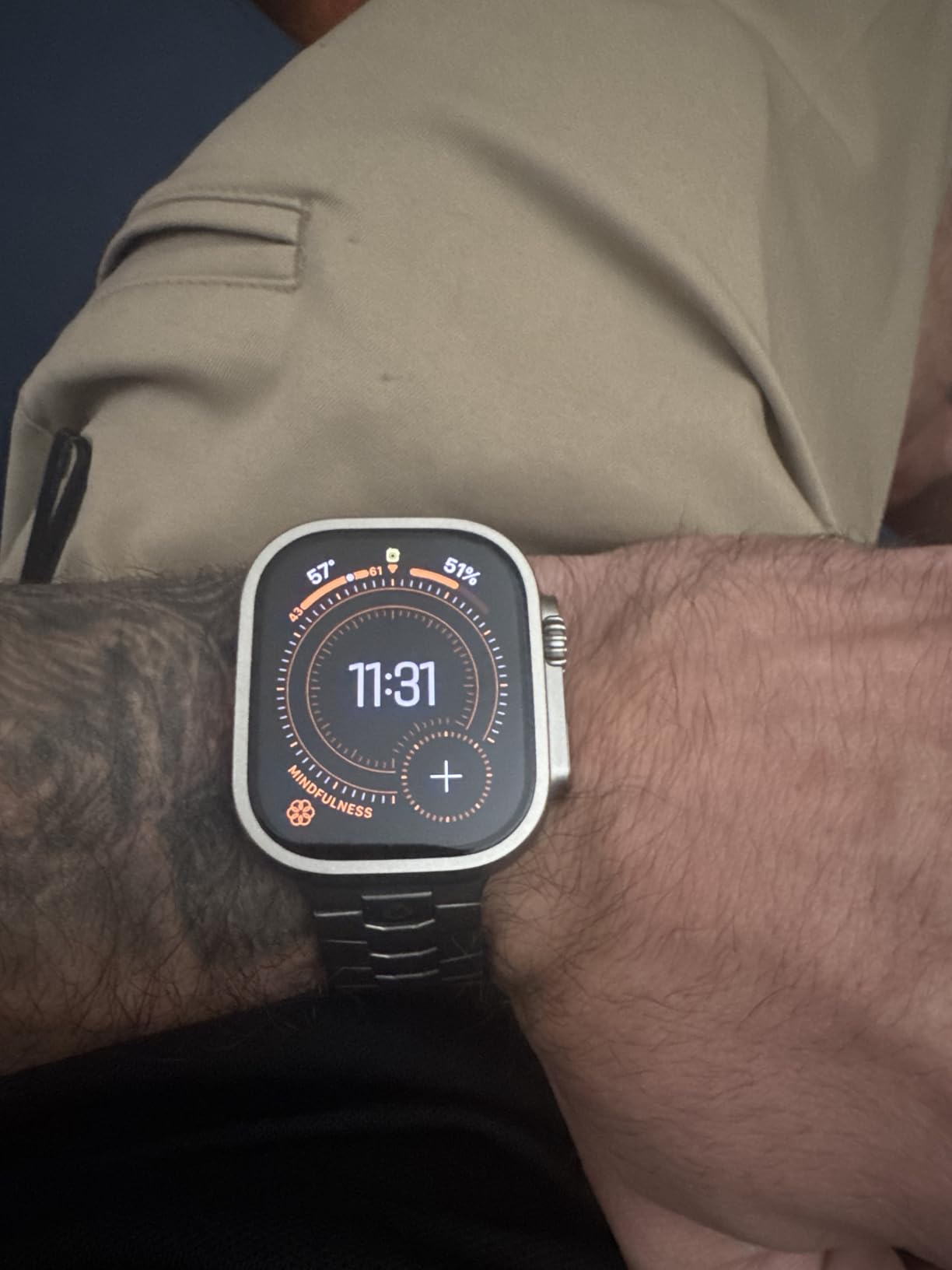 Apple Watch Ultra 2 [GPS + Cellular, 49mm] - Titanium Case With White Ocean Band, One Size (Renewed) customer photo 1