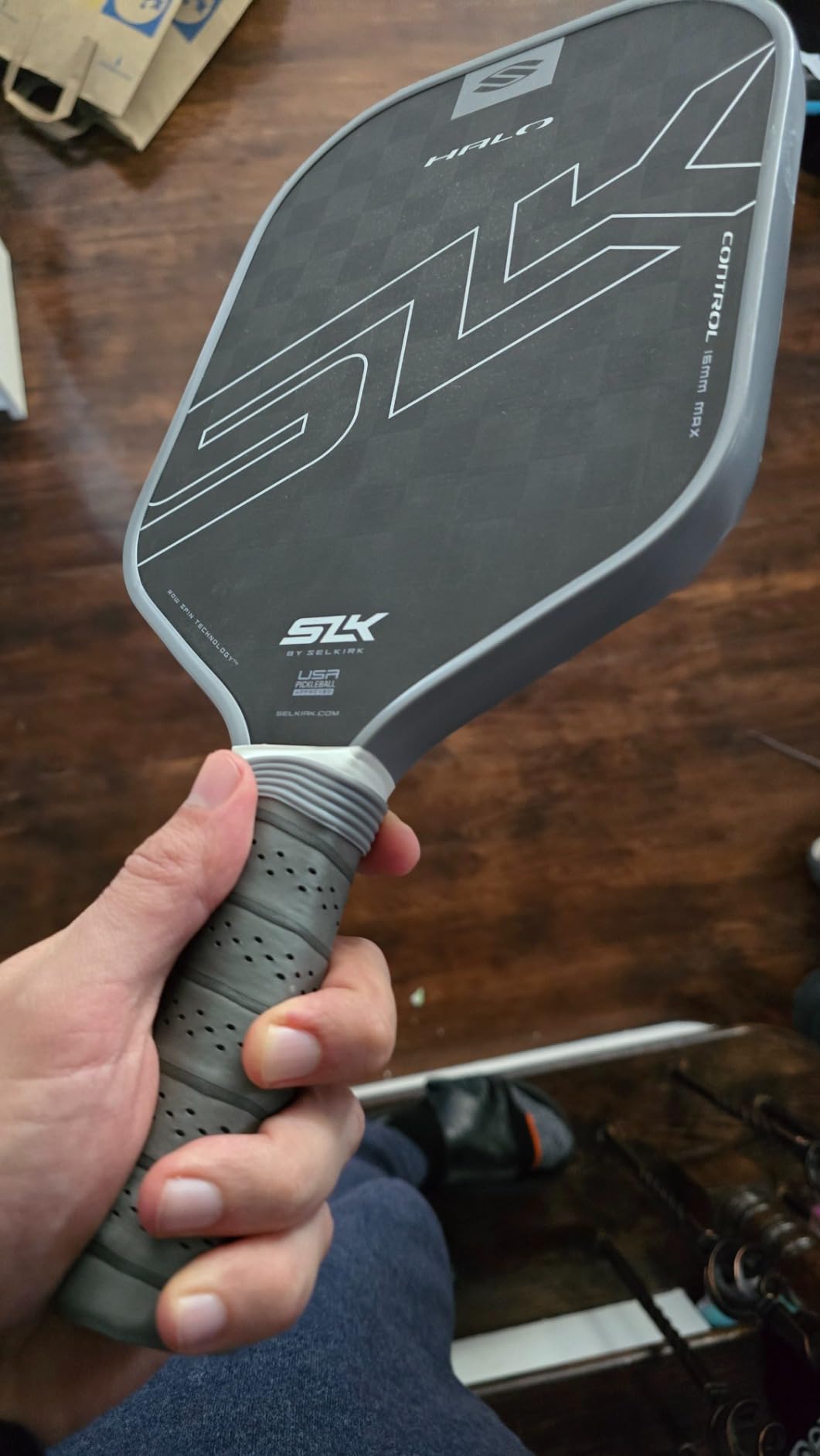 Selkirk Sport SLK Halo Raw Carbon Fiber Pickleball Paddle - T700 Raw Carbon Fiber Power, USAPA Approved customer photo 1