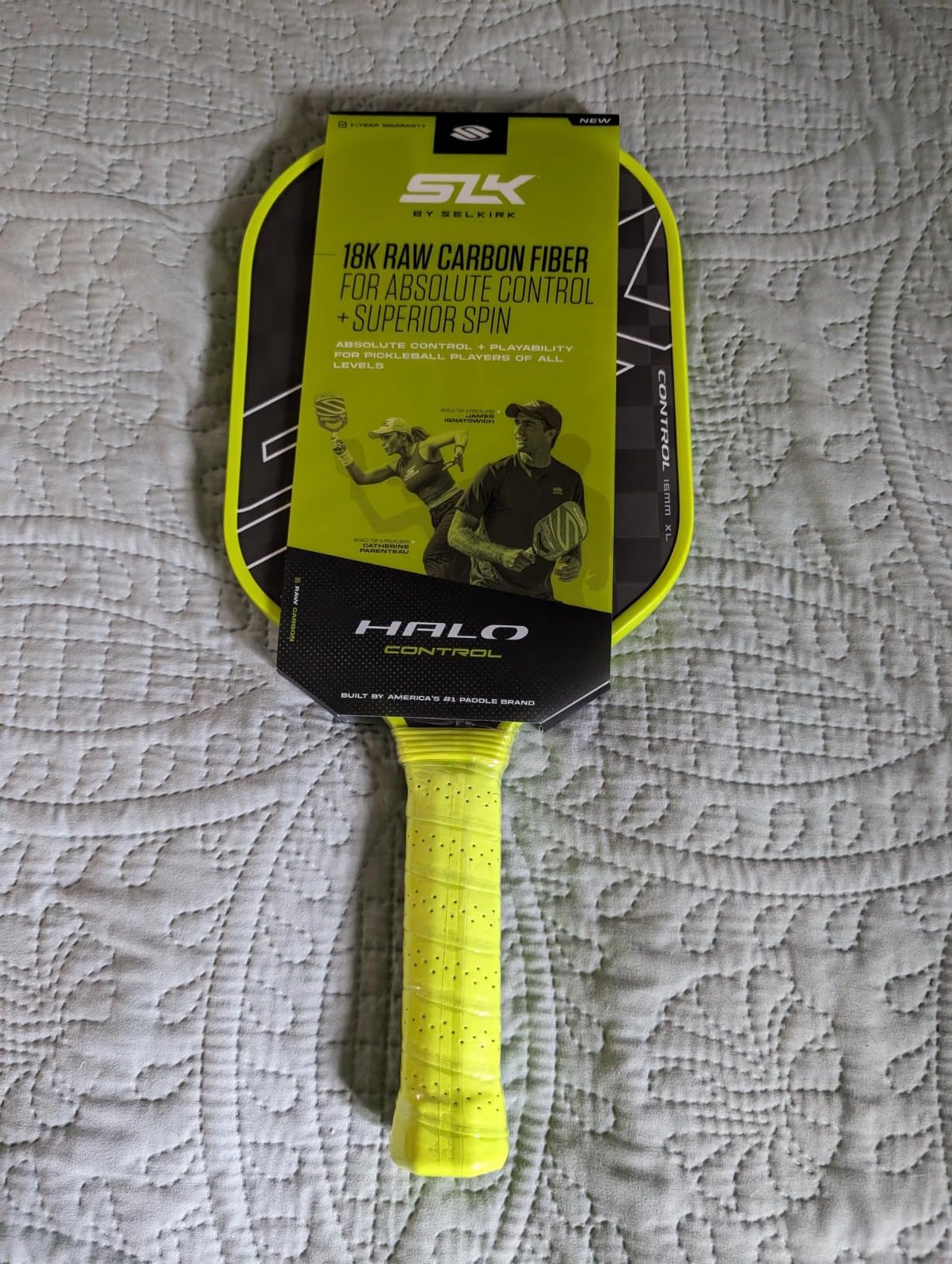 Selkirk Sport SLK Halo Raw Carbon Fiber Pickleball Paddle | Designed in The USA | Choose The T700 Raw Carbon Fiber Power, 18k Ultraweave Control, or Aramid Fiber Linkweave Thermoformed Pro customer photo 2