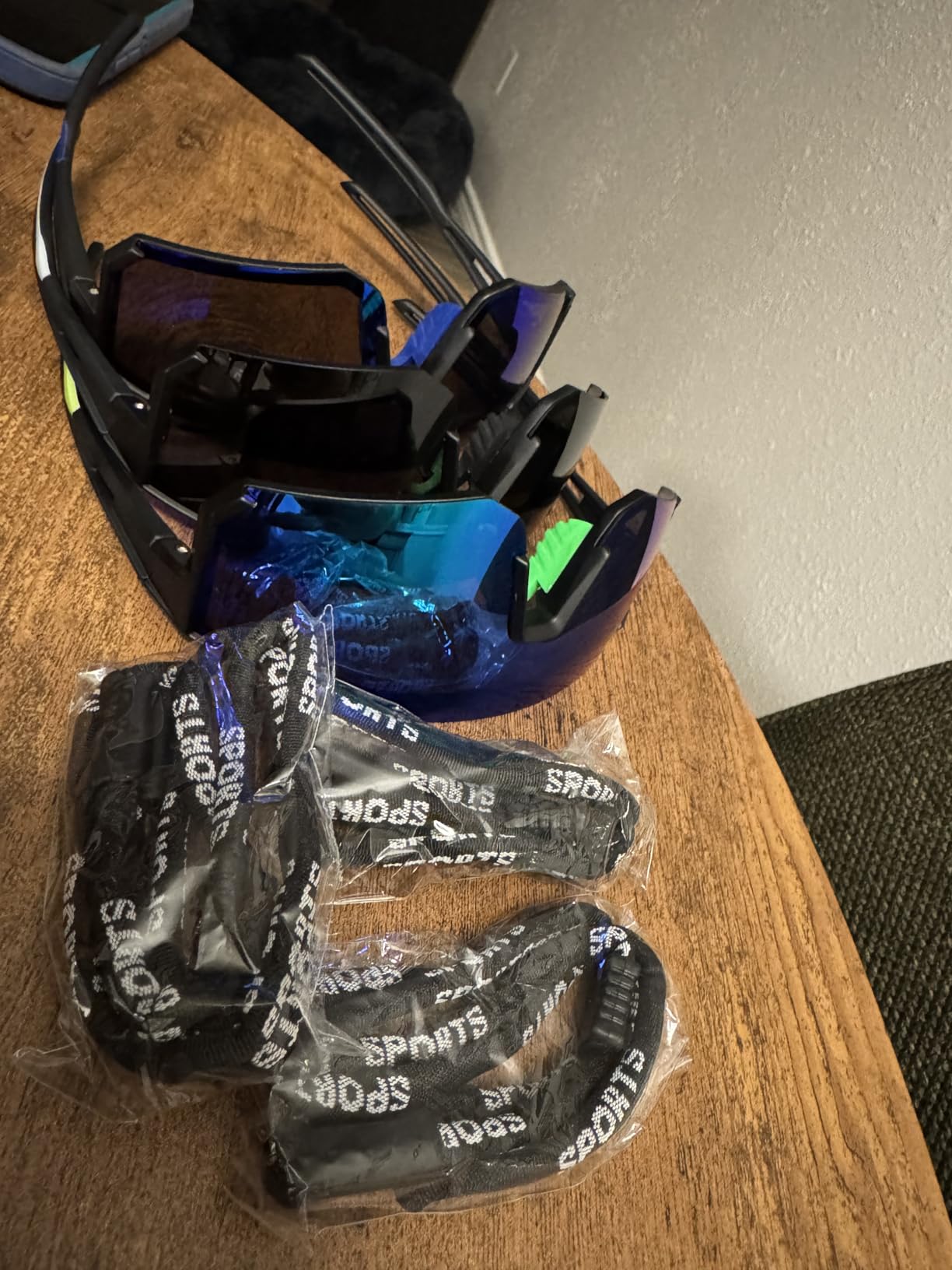Polarized Sport Sunglasses for Men and Women, Lightweight TR90 Sun Glasses with UV Protection for Cycling Running customer photo 1