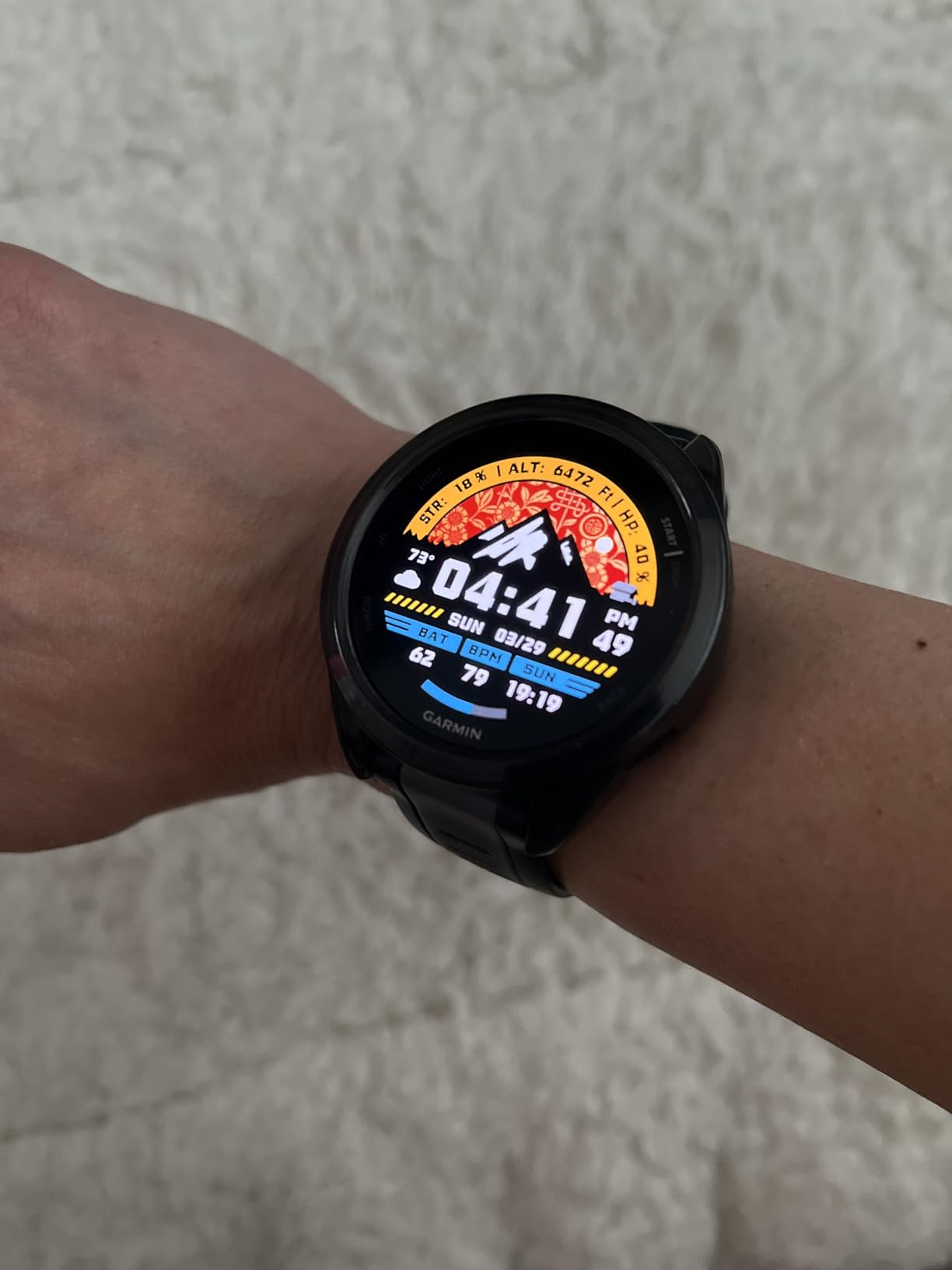 Garmin Forerunner 165 Music, Running Smartwatch, Colorful AMOLED Display, Training Metrics and Recovery Insights, Music on Your Wrist, Black customer photo 1