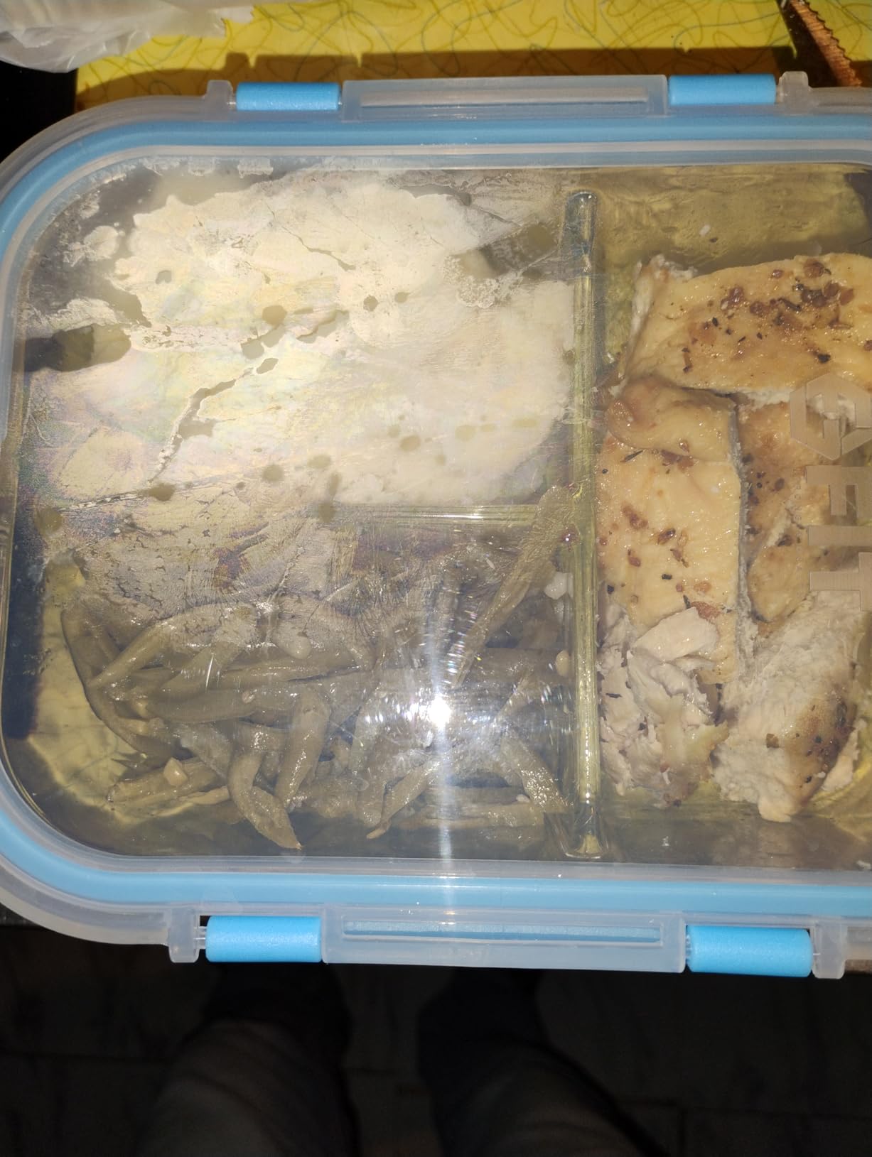 FIT Strong & Healthy Meal Prep Containers, 1 & 2 & 3 Compartments - Glass Bento Box Adult Lunch Box, Glass Containers Meal Prep with Lids, Container with Compartments, 35 oz, Black, 3 Pack customer photo 2
