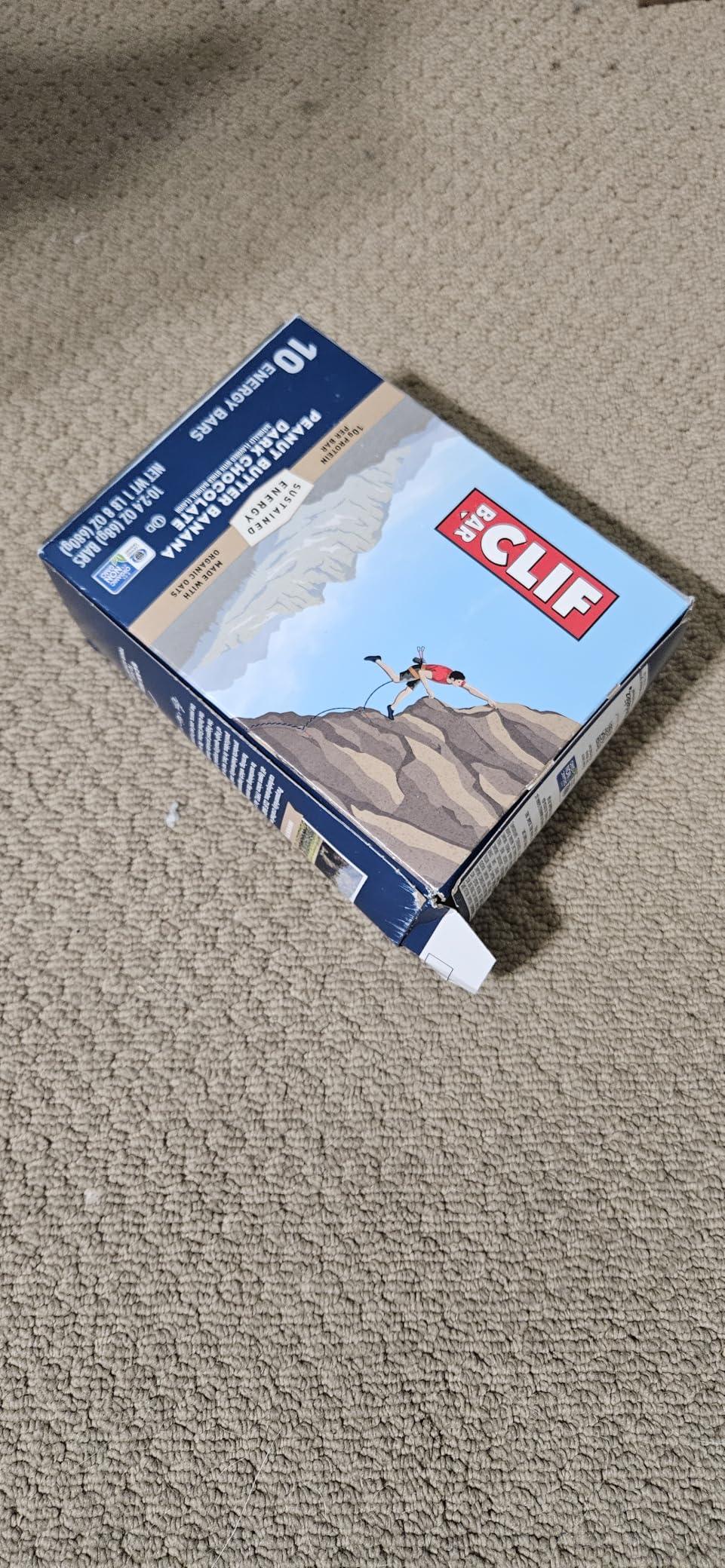 CLIF BAR - Energy Protein Bars - Peanut Butter Banana with Dark Chocolate - Made with Organic Oats - Energy Bars - Non-GMO - (10 Pack) customer photo 2