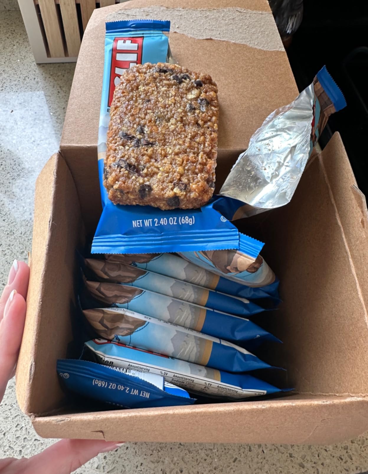 CLIF BAR - Energy Protein Bars - Chocolate Chip - Made with Organic Oats - Energy Bars - Non-GMO - (15 Pack) customer photo 2