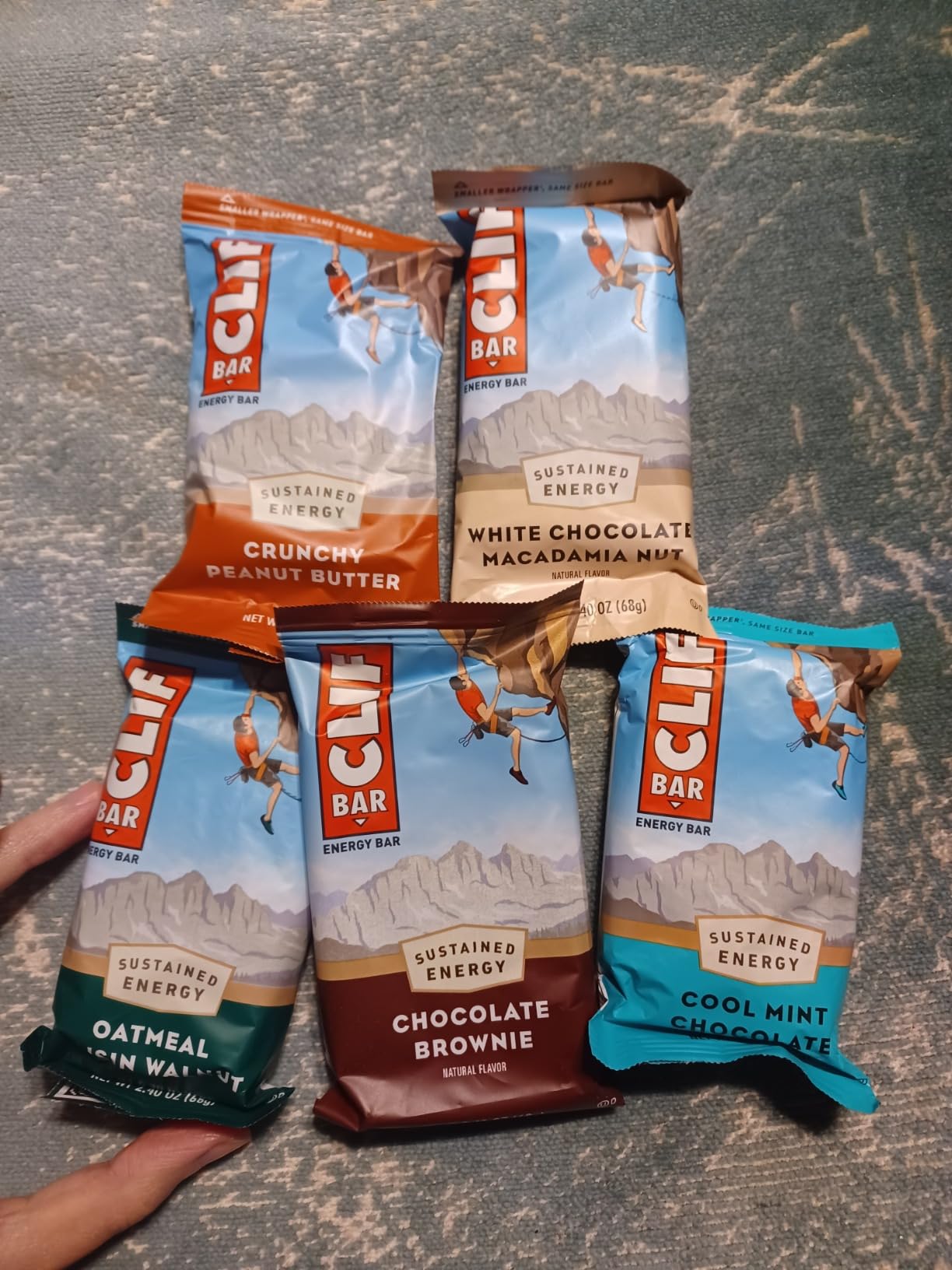 CLIF BAR - Energy Protein Bars - Cool Mint Chocolate with Caffeine - Made with Organic Oats - Energy Bars - Non-GMO - (10 Pack) customer photo 1