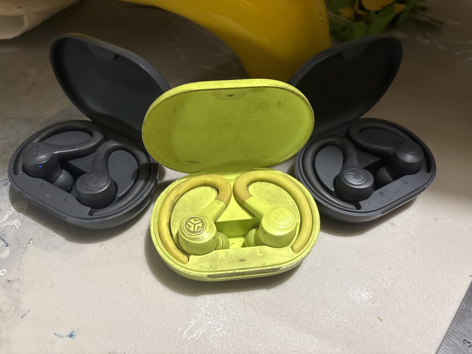 JLab Go Sport+ Wireless Workout Earbuds Featuring C3 Clear Calling, Secure Earhook Sport Design, 35+ Hour Bluetooth Playtime, and 3 EQ Sound Settings (Graphite) customer photo 1
