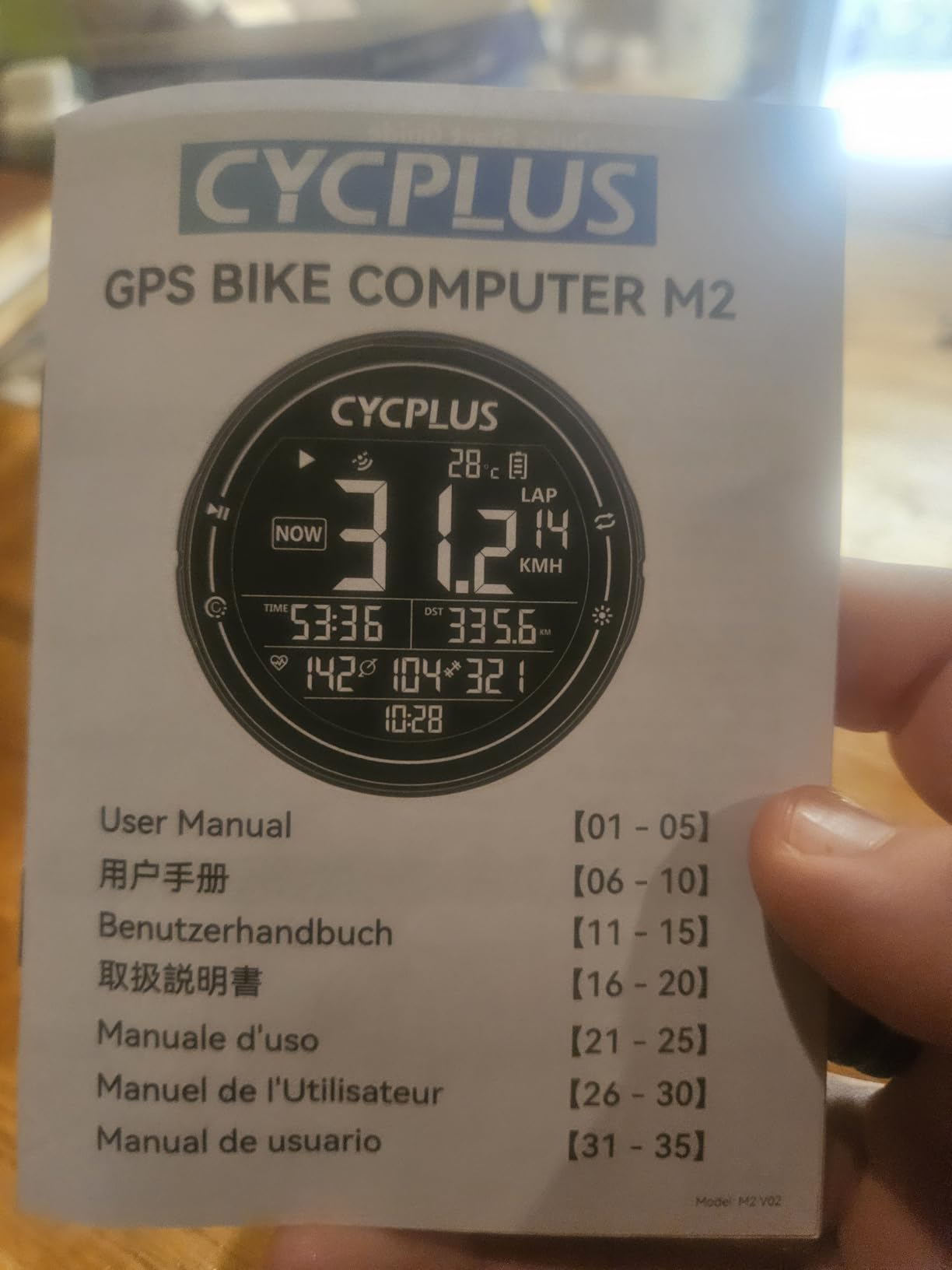 CYCPLUS GPS Bike Computer, Wireless Cycling Computer, ANT+ Bluetooth Bicycle Speedometer Odometer IPX6 Waterproof, Rechargeable with 2.5