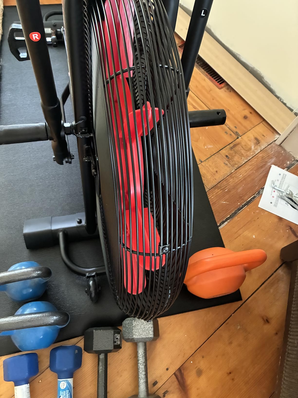 Sunny Health & Fitness Premium Smart Cross-Training Fan Bike customer photo 2