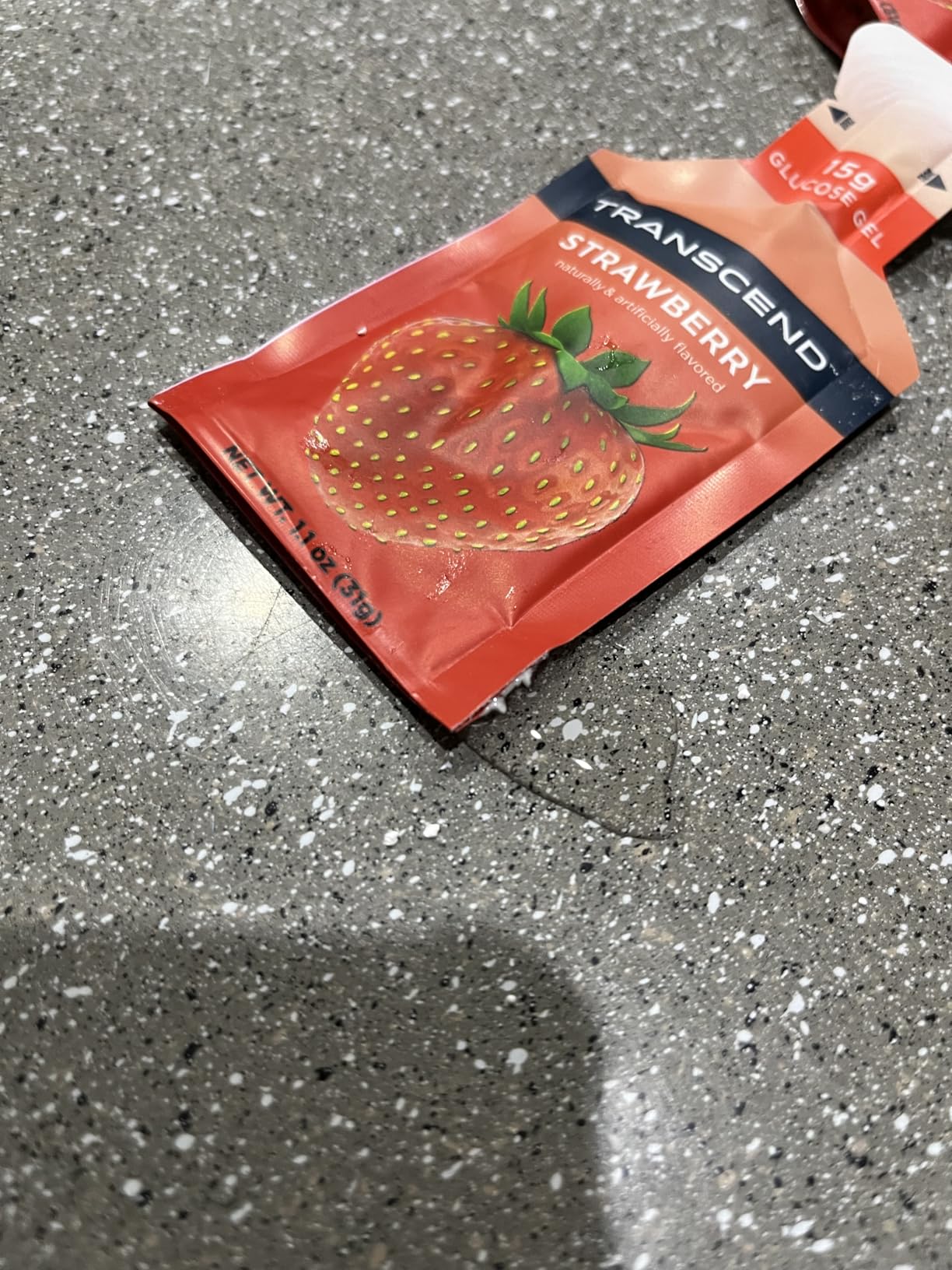 Transcend Foods Strawberry + Orange Gels (1.1 oz, Pack of 10) Fast-Acting Carb Gel Strawberry and Orange Flavor - Caffeine Free, Gluten Free customer photo 1