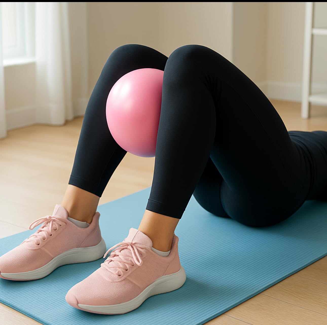 kisnbld Small Exercise Ball, 9 Inch Mini Pilates Ball, Anti Burst and Slip Resistant Mini Yoga Ball for Stability, Fitness, Physical Therapy, Stretching & Core Strength Workout at Home Gym & Office customer photo 1