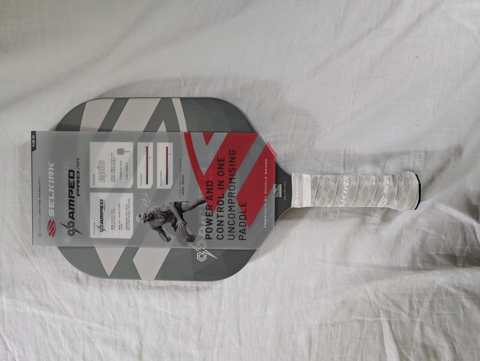 Selkirk Sport Amped Pro Air Pickleball Paddle | Explosive Speed & Power Fiberglass Pickleball Paddles | 16mm X5+ Core | Assembled in USA customer photo 1