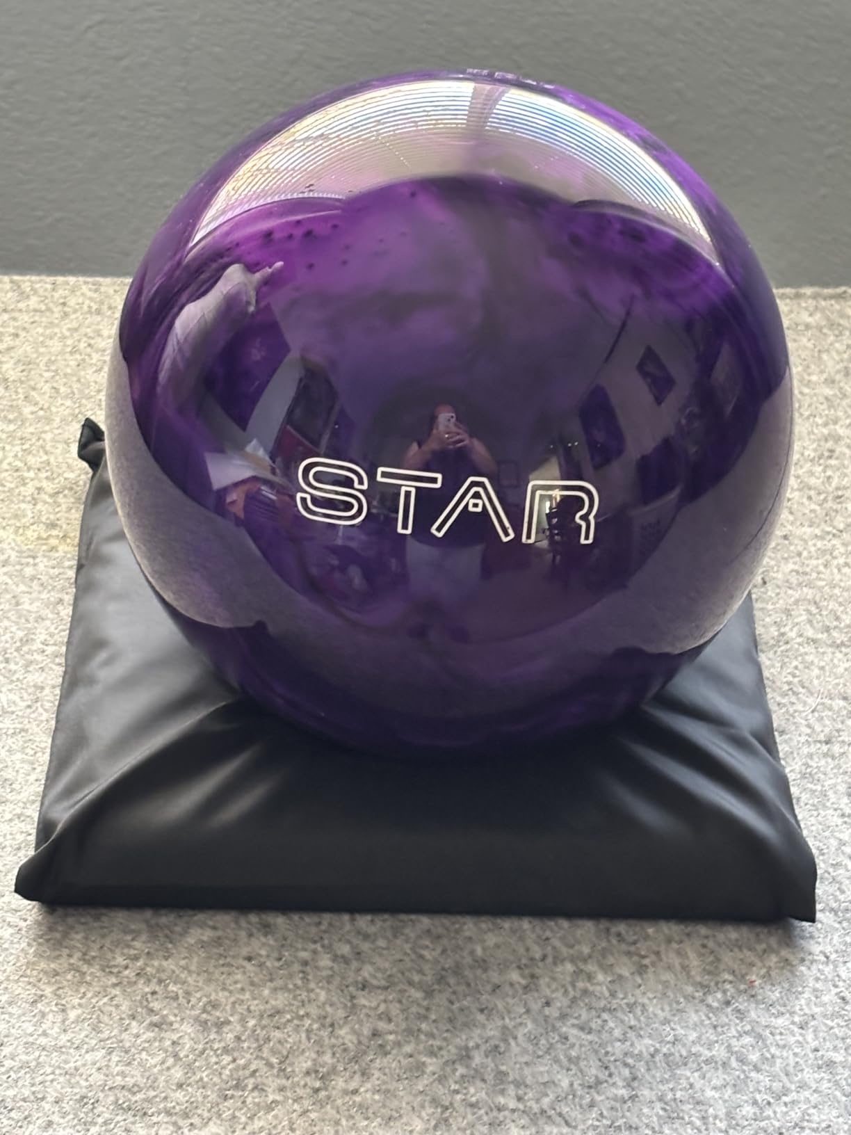 ELITE Star Polyester Bowling Ball - Customizable with Basic Drilling & Engraving Options - Great for Spare Shooting, League, Straight Bowlers - Beginner Entry Level customer photo 2