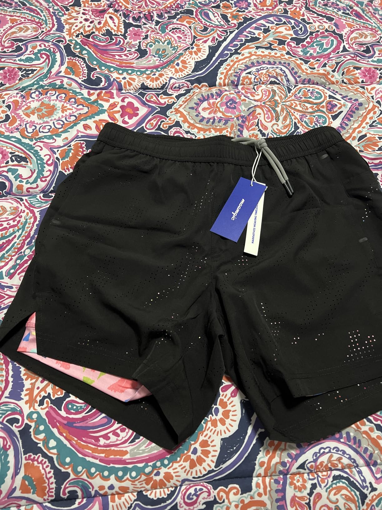 maamgic Mens Running Shorts with Compression Liner 5