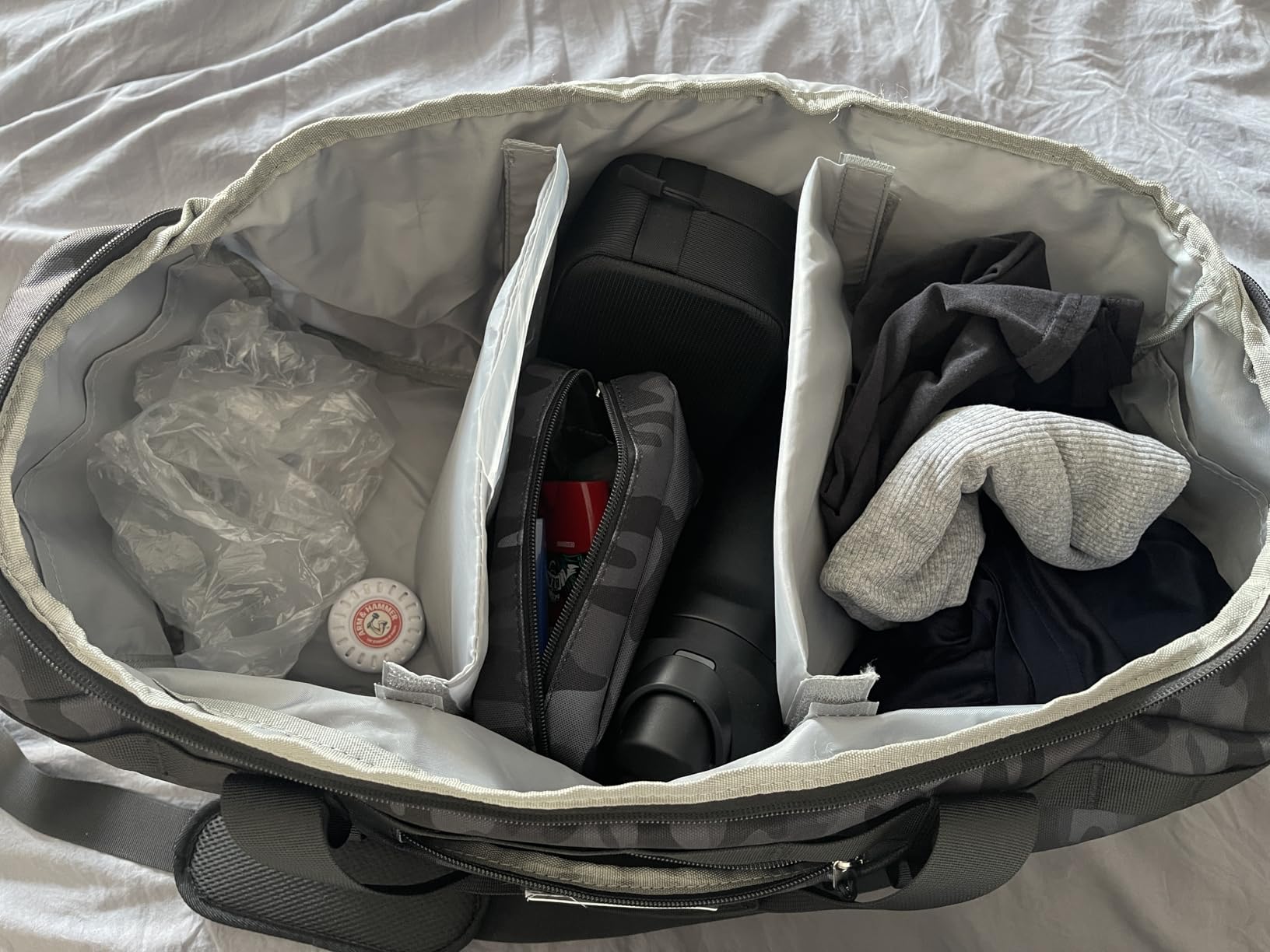 Gym Bag for Men Women, Carry on Luggage 22x14x9 Airline Approved, Tactical Travel Duffle Bag with Toiletry Bag and Shoe Compartment customer photo 2