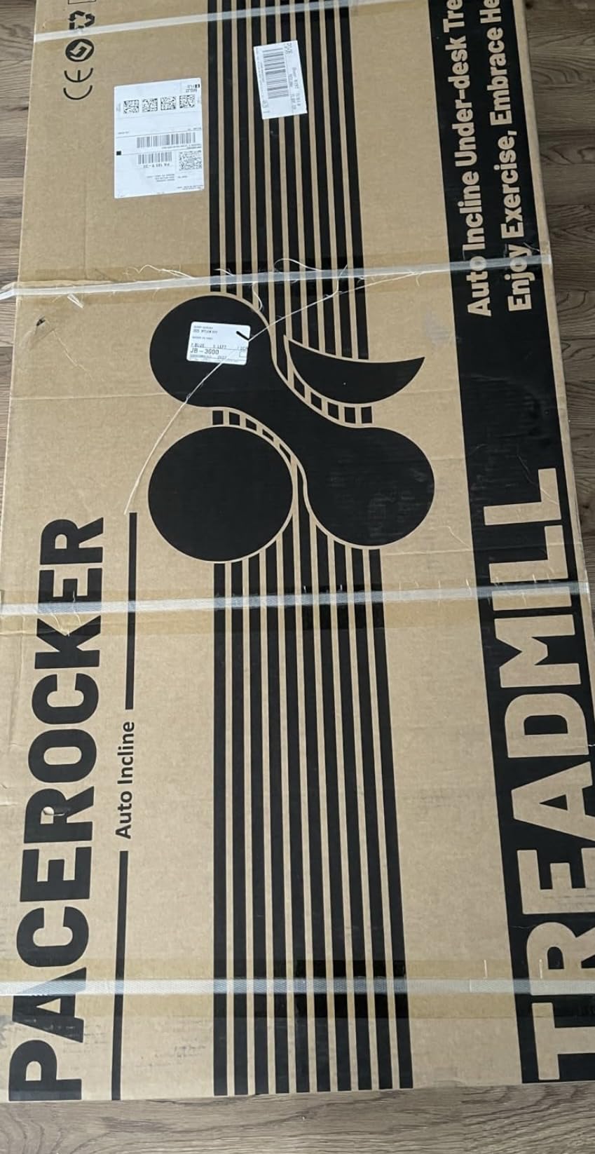 PACEROCKER Walking Pad Treadmill with 12% 9-Level Auto Incline, 450 lbs Capacity Bluetooth Speaker Under Desk Treadmills for Home Hiking customer photo 2