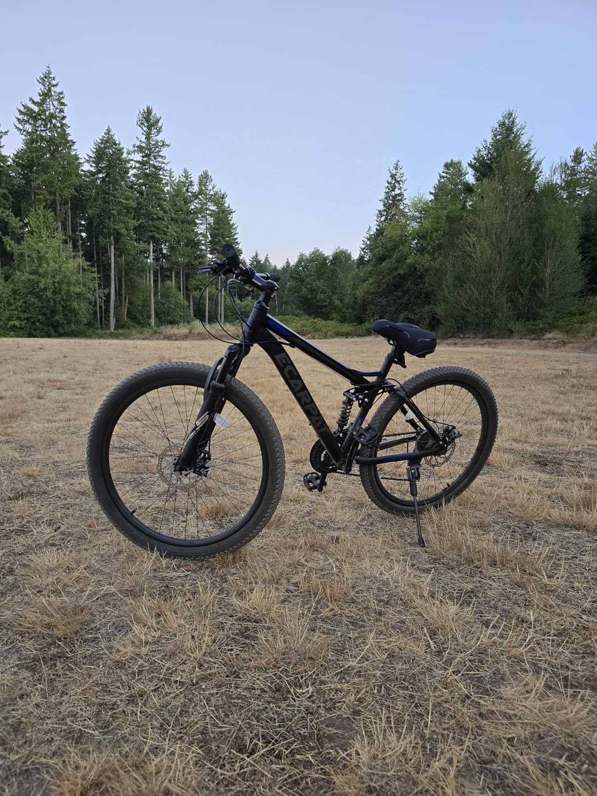 Ecarpat Mountain Bike 24 26 27.5 Inch, Dual Full Suspension Mens Womens Bike, 21 Speeds Dual Disc Brake Carbon Steel Bike, Boys Mens Mountain Bike for School Work Summer Camping, Birthday Gift Choice customer photo 1